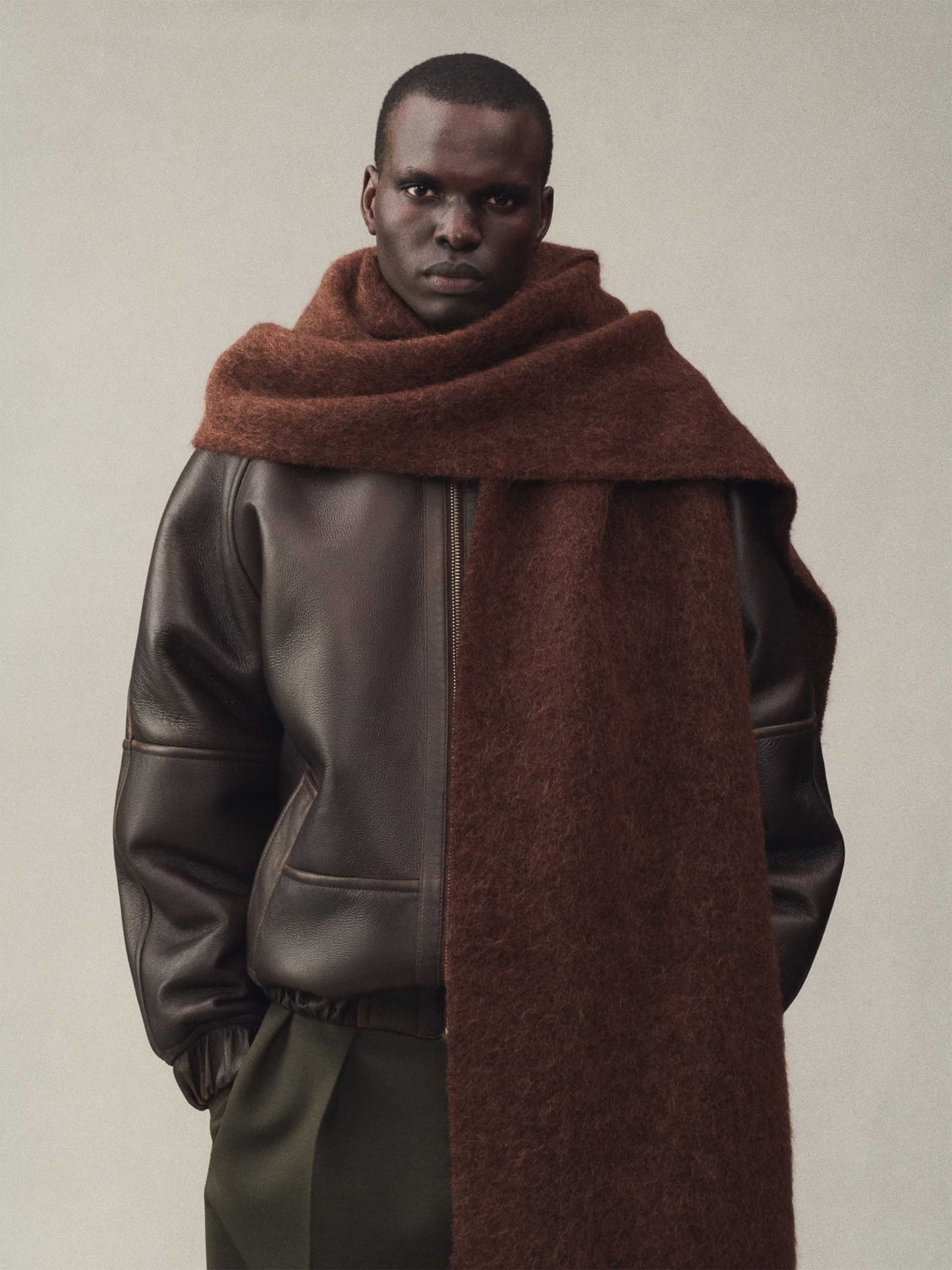 JACQUEMUS - Carro Schal mit Logo aus Mohair-Mischung