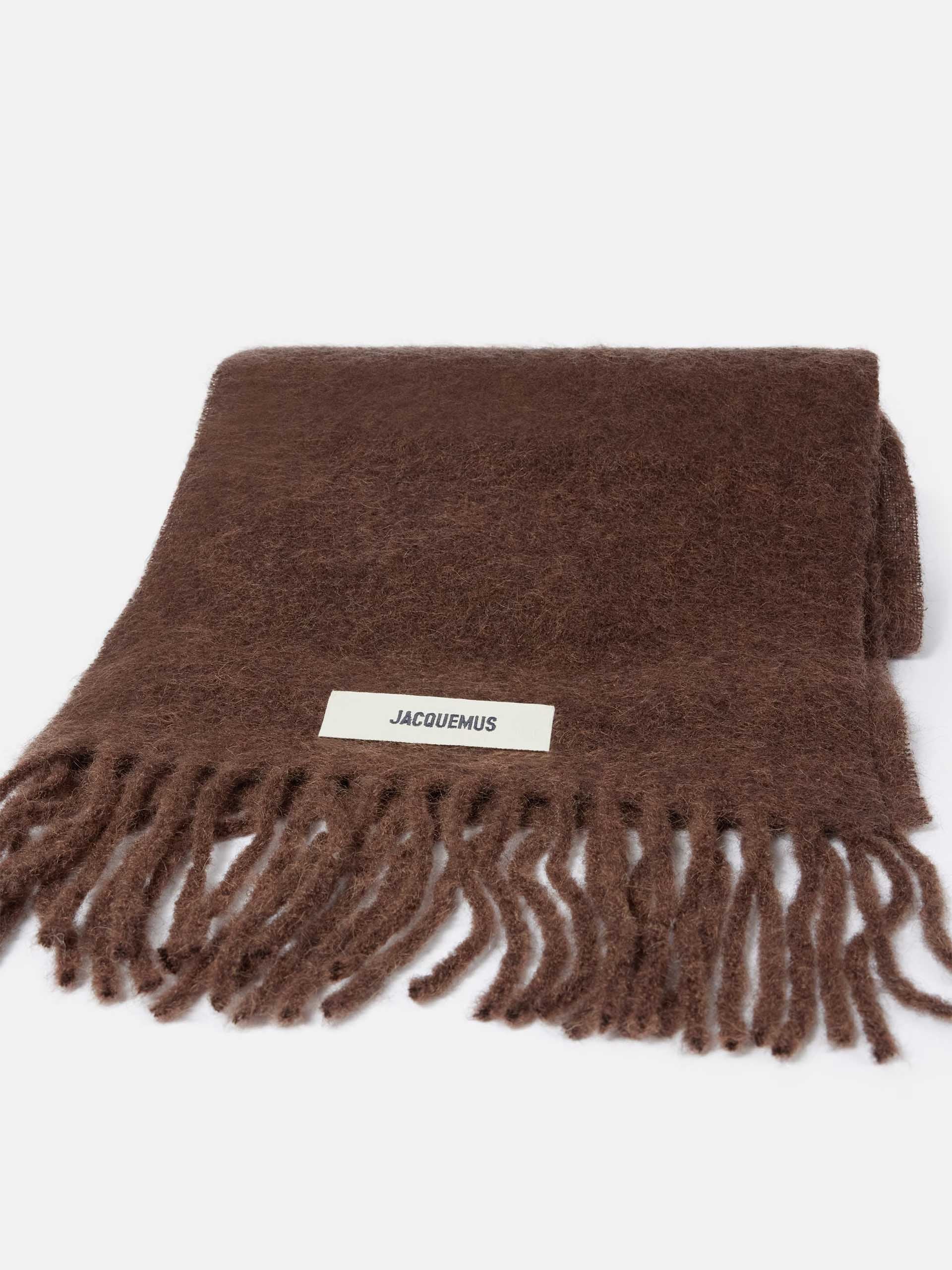 JACQUEMUS - Carro Schal mit Logo aus Mohair-Mischung