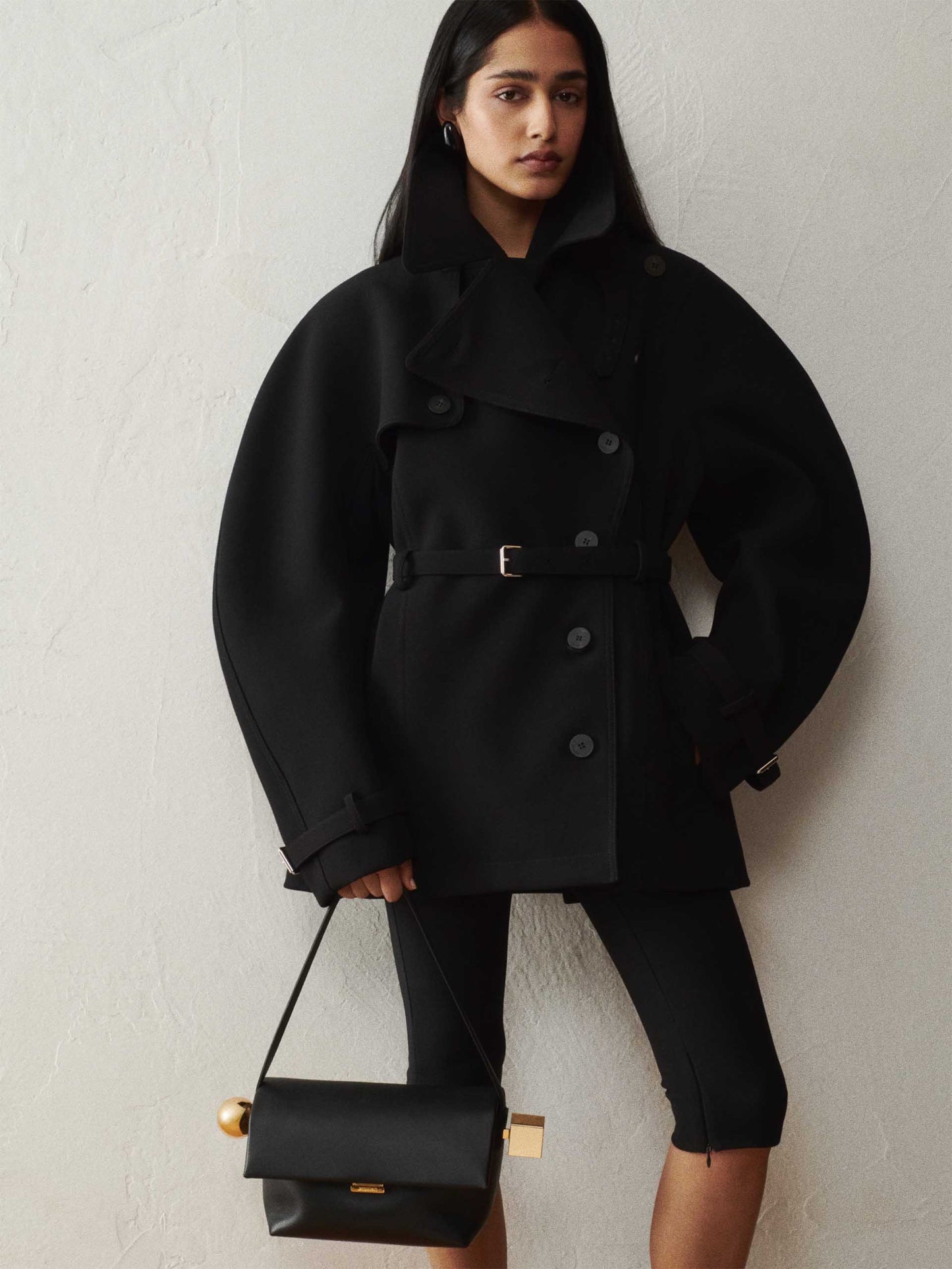 JACQUEMUS - Schultertasche Rond Carré aus Leder