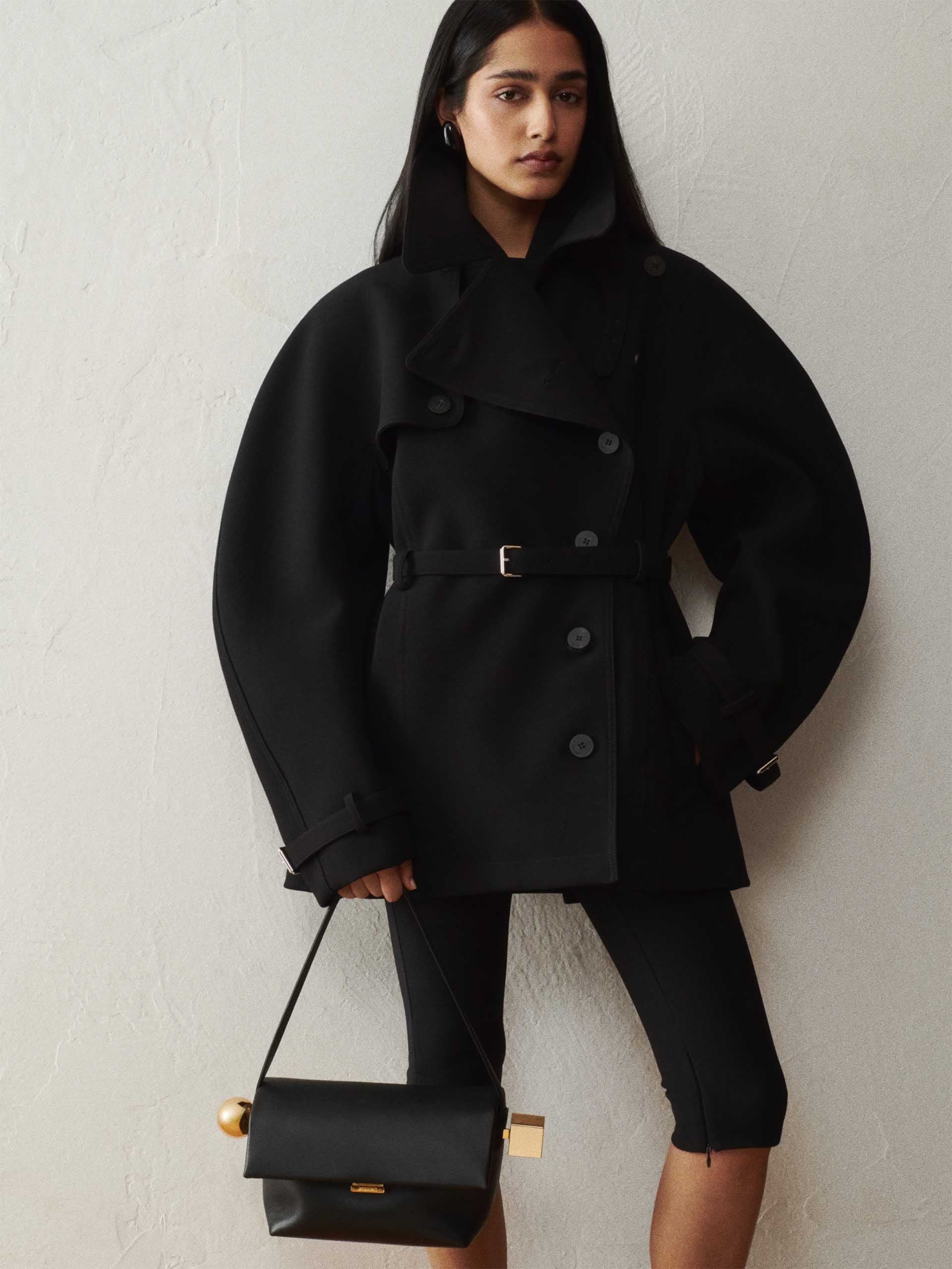 JACQUEMUS - Schultertasche Rond Carré aus Leder