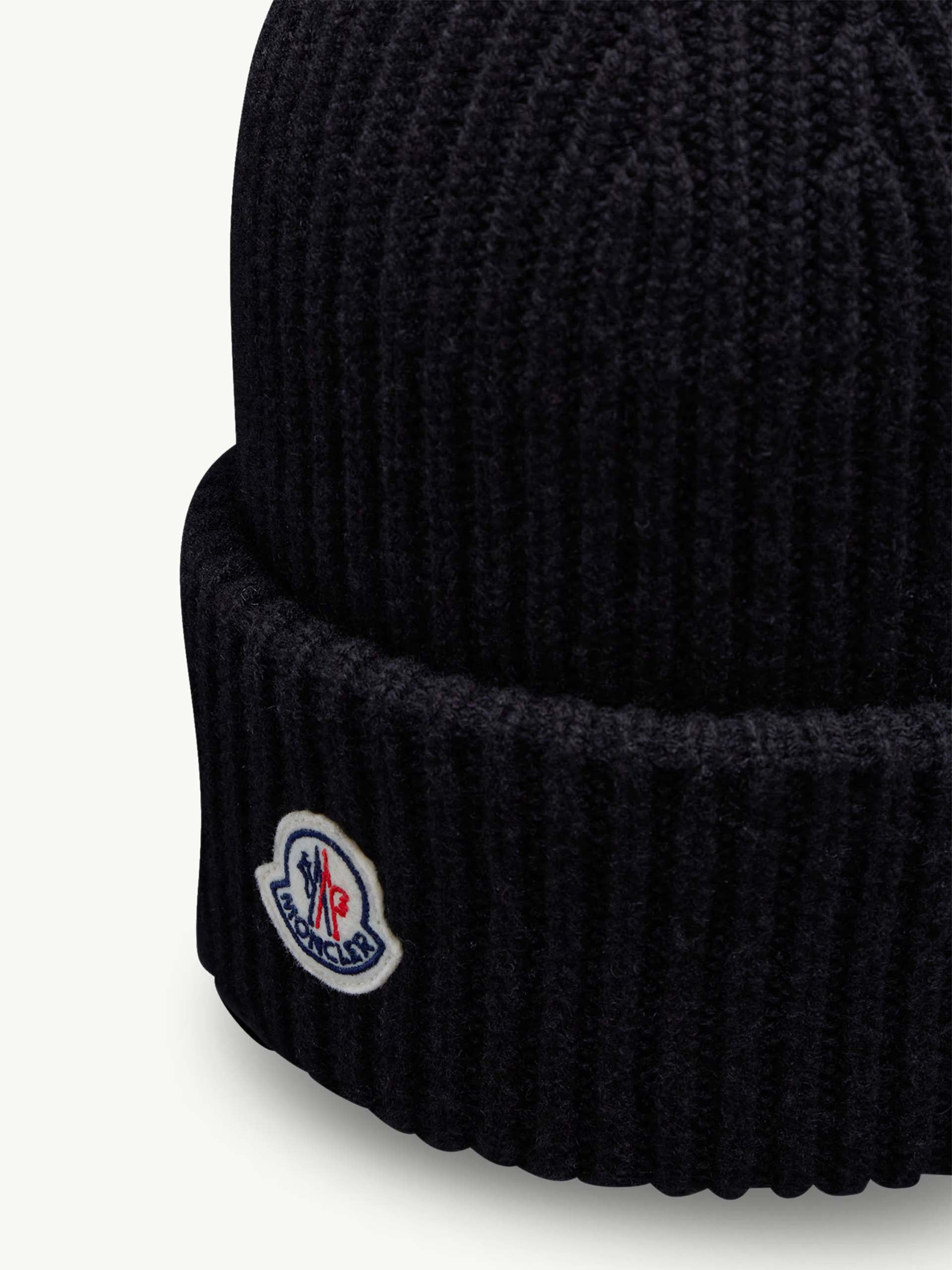 MONCLER - Mütze aus Wolle und Kaschmir mit Logo