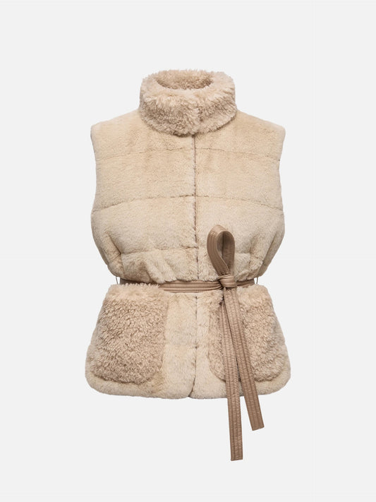 MONCLER - Joui Daunenweste aus Kunstfell für Damen