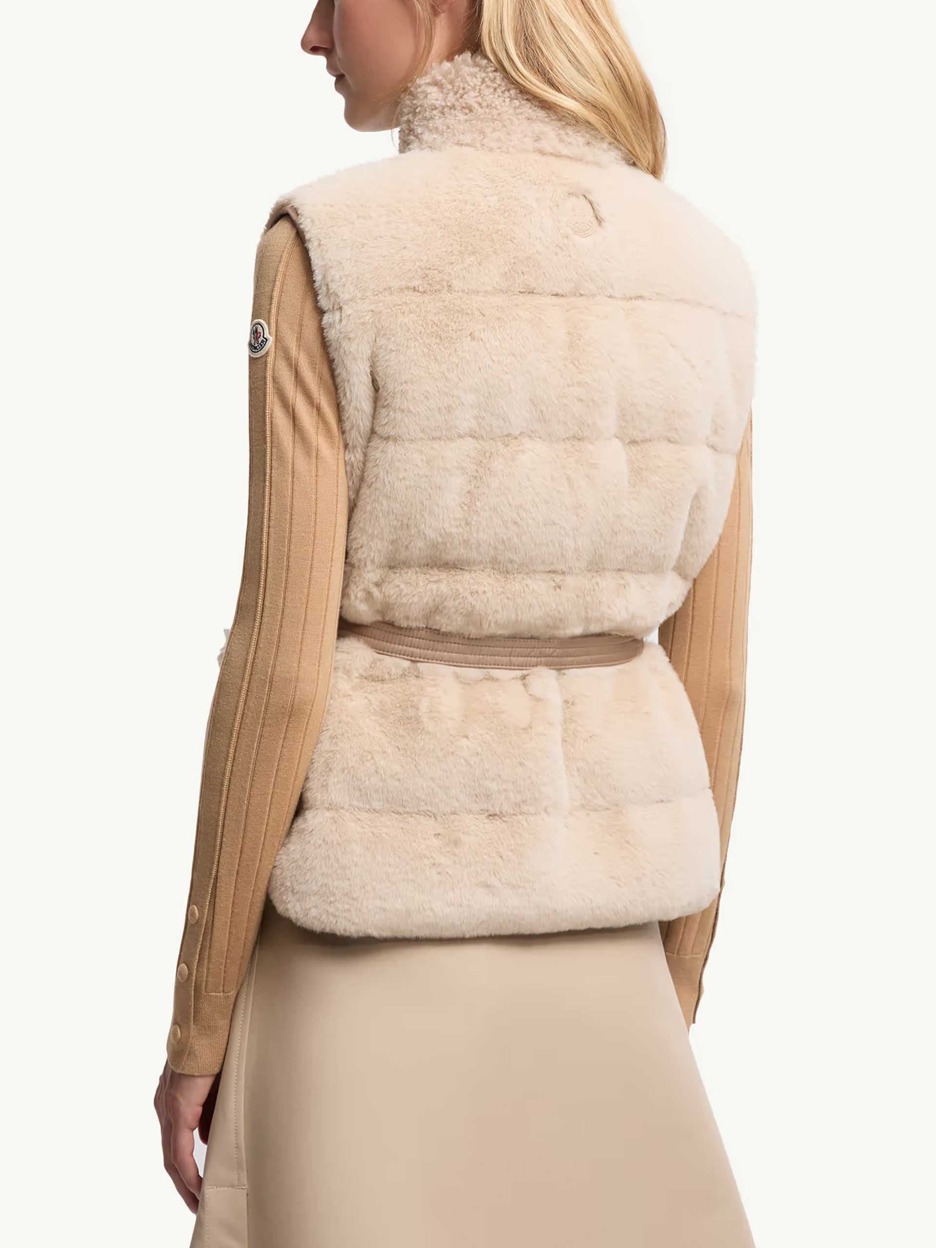 MONCLER - Joui Daunenweste aus Kunstfell für Damen