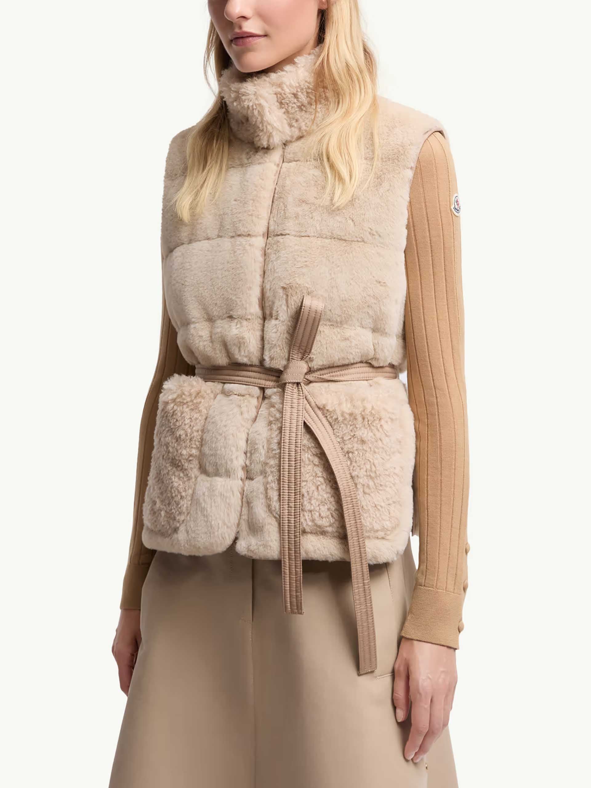 MONCLER - Joui Daunenweste aus Kunstfell für Damen