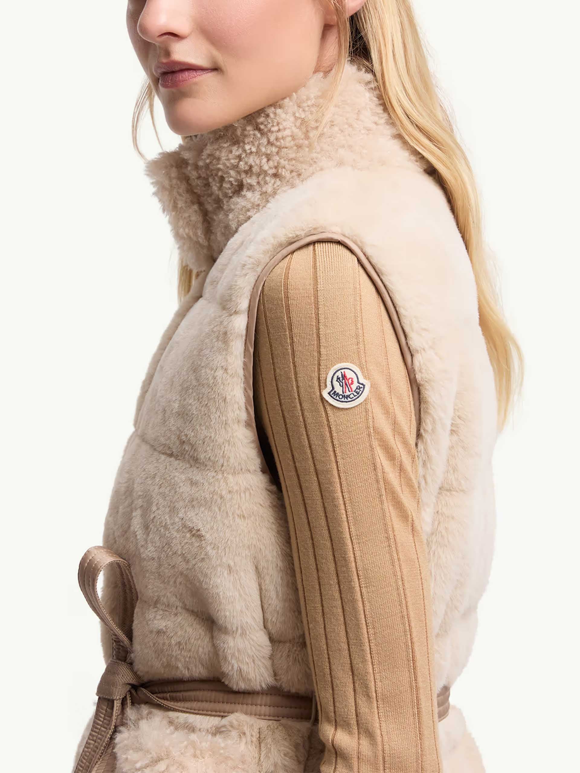 MONCLER - Joui Daunenweste aus Kunstfell für Damen