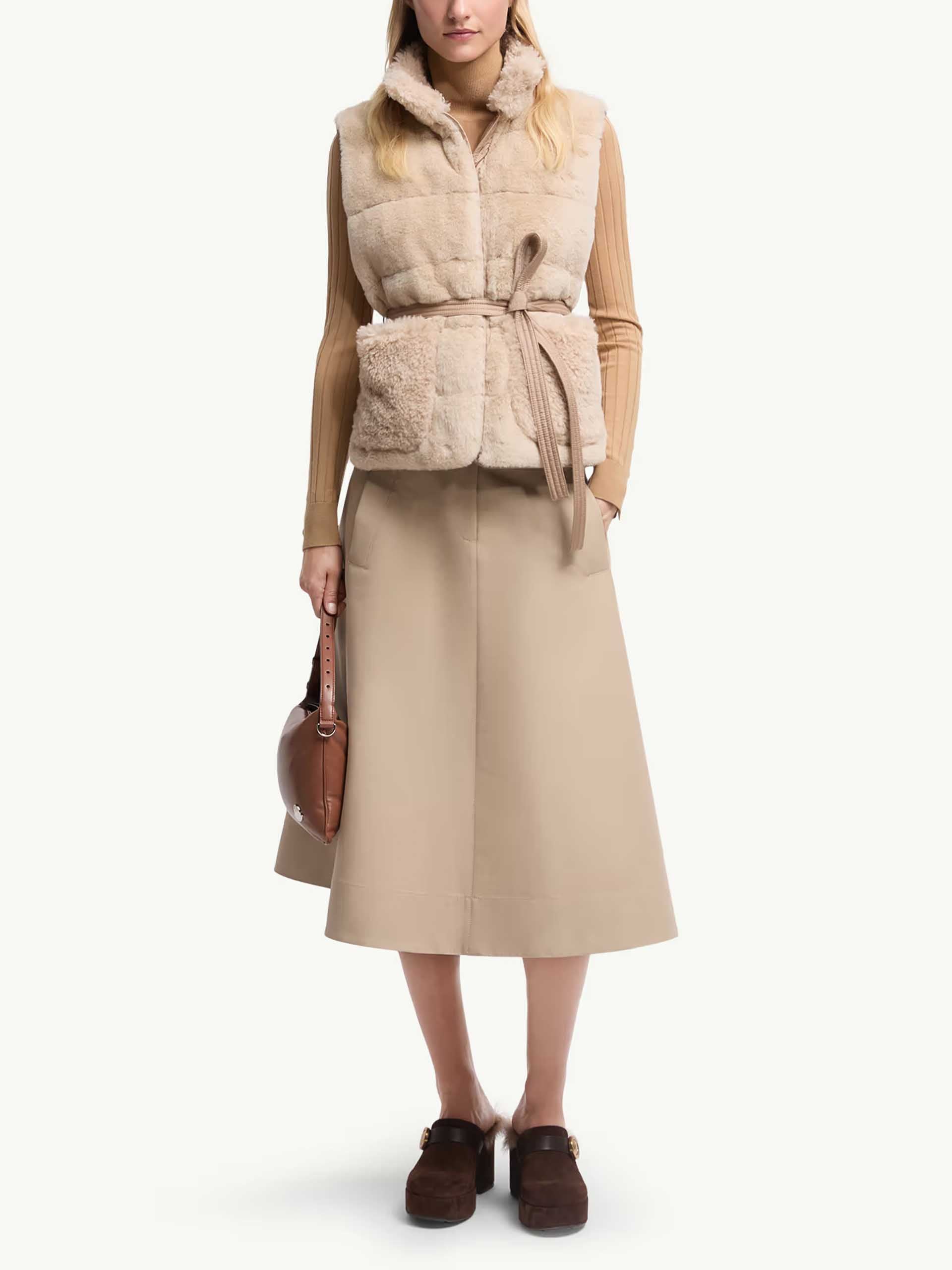 MONCLER - Joui Daunenweste aus Kunstfell für Damen