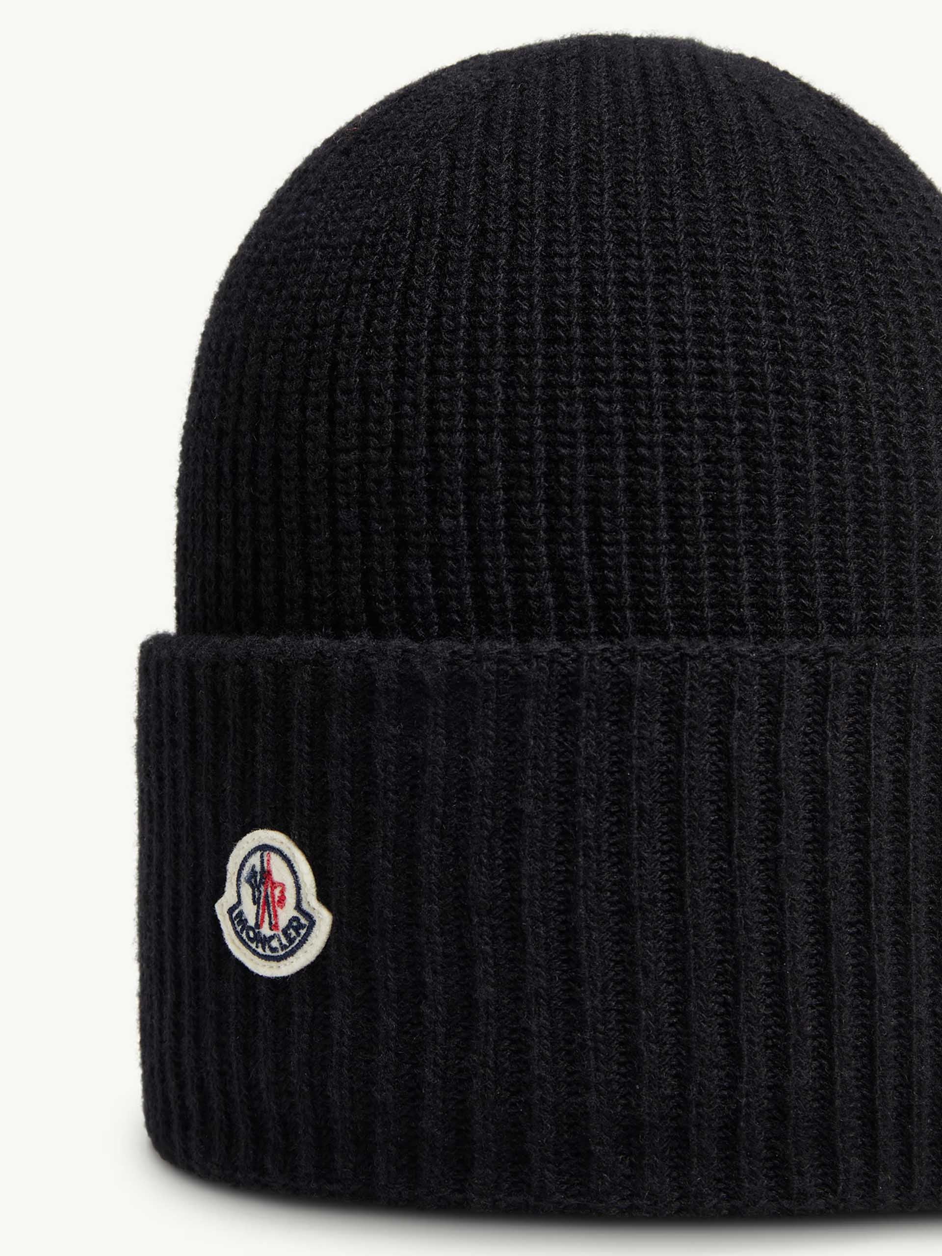 MONCLER - Mütze aus Wolle mit Logo für Damen