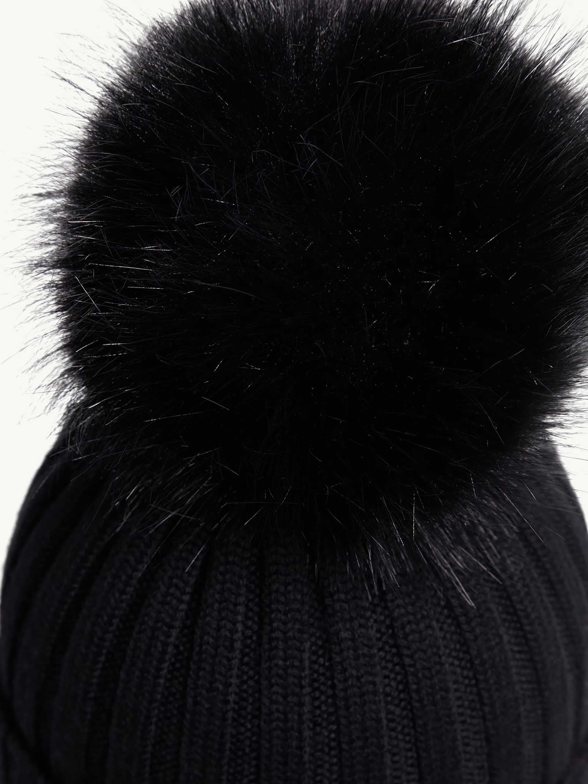 MONCLER - Mütze aus Wolle mit Bommel für Damen