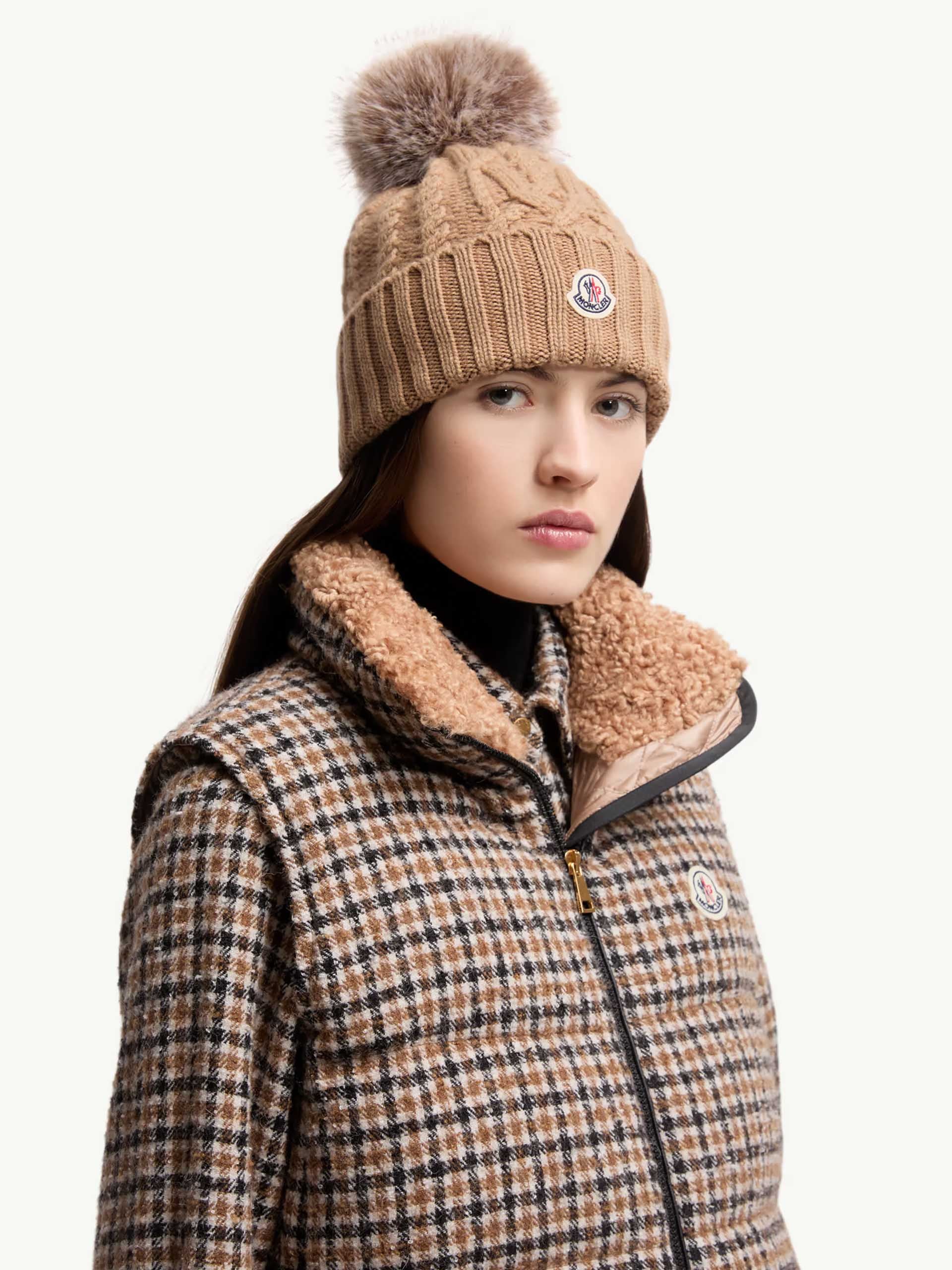 MONCLER - Bommelmütze aus Kaschmir-Mix für Damen