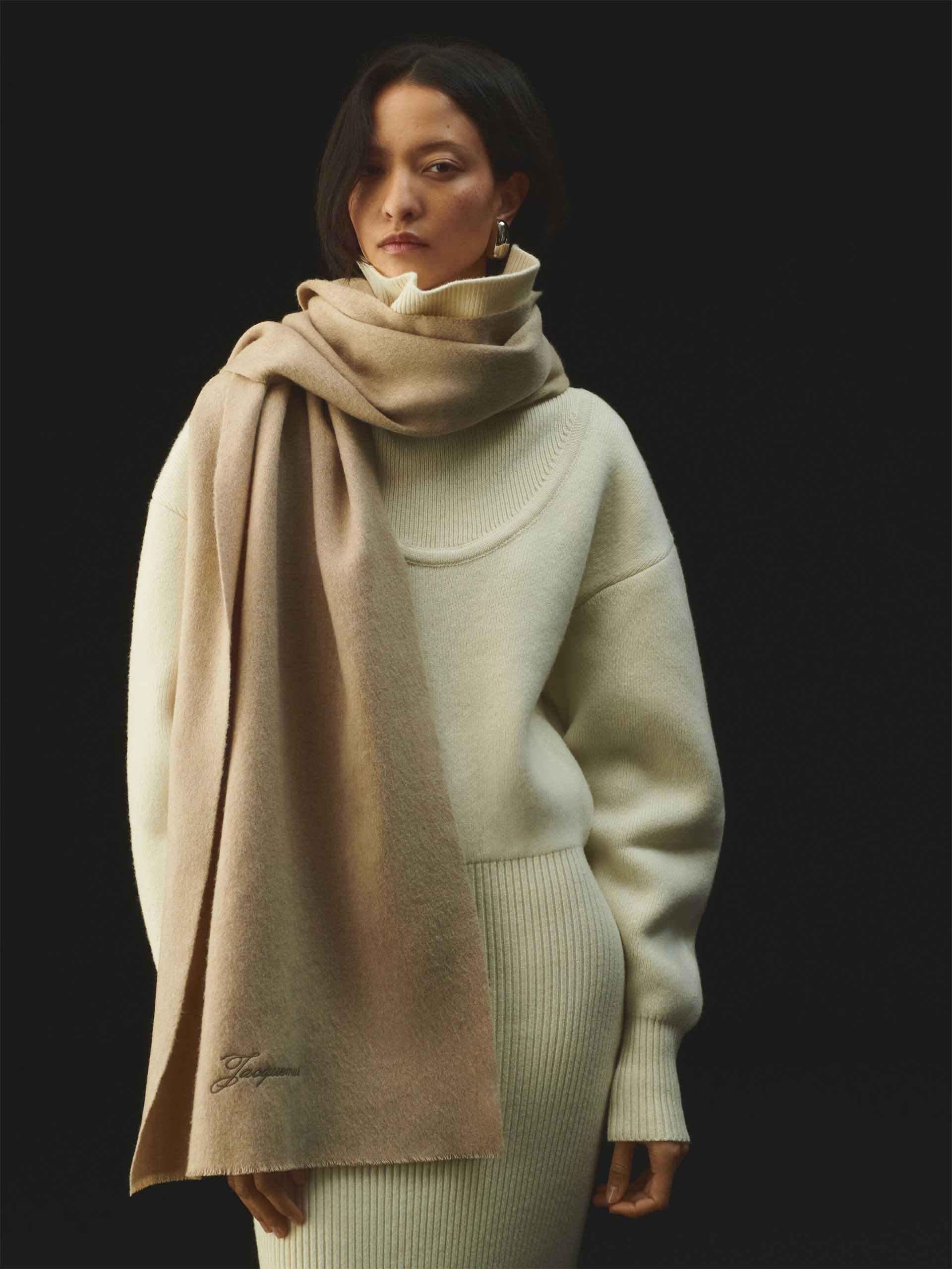 JACQUEMUS - Tailleur Schal aus Wolle und Kaschmir