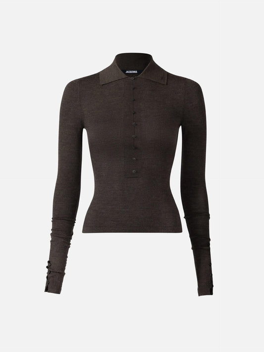 JACQUEMUS - Polo-Pullover Merino für Damen