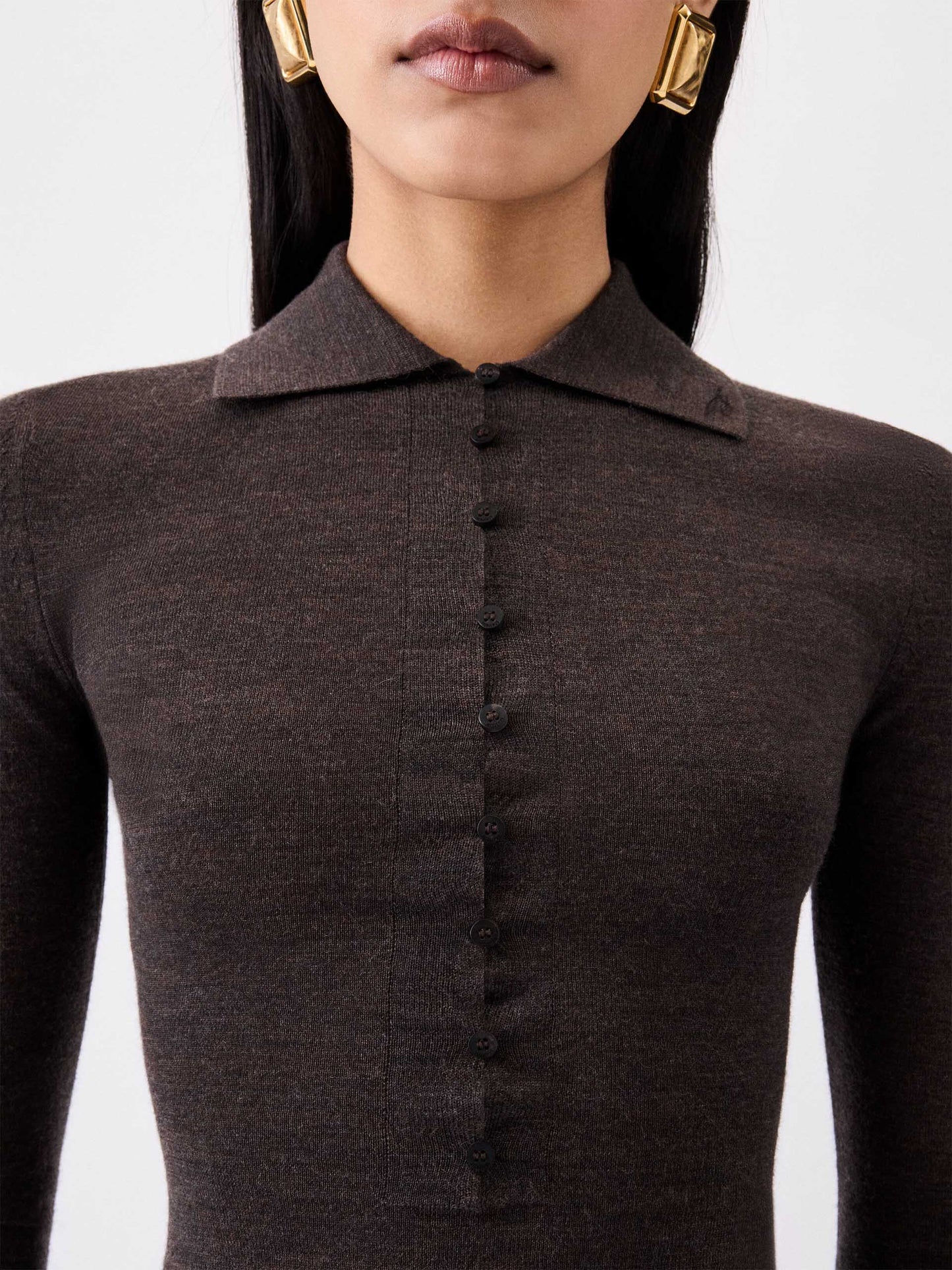 JACQUEMUS - Polo-Pullover Merino für Damen