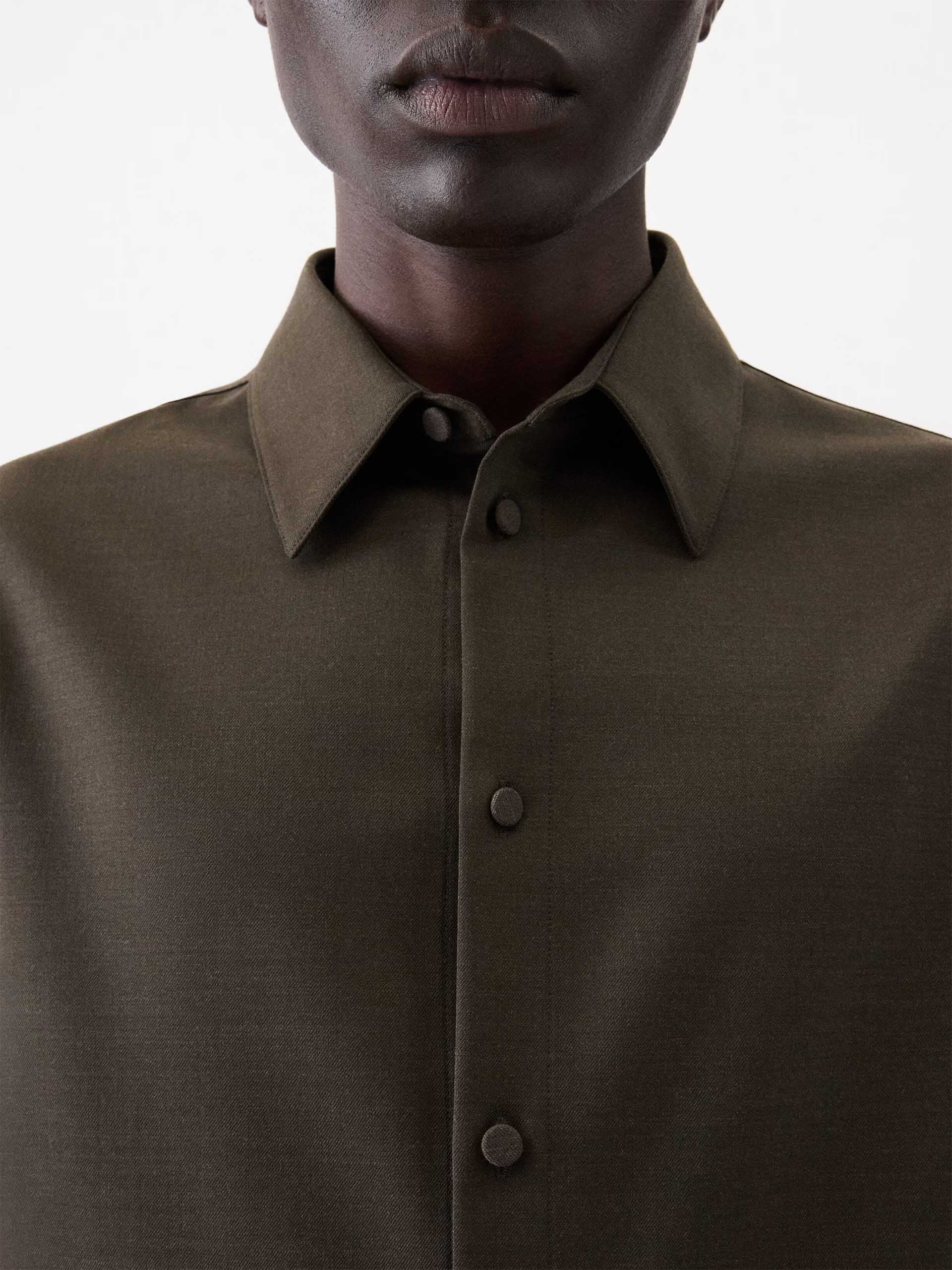 JACQUEMUS - Hemd Mondani aus Stretch-Wolle für Herren
