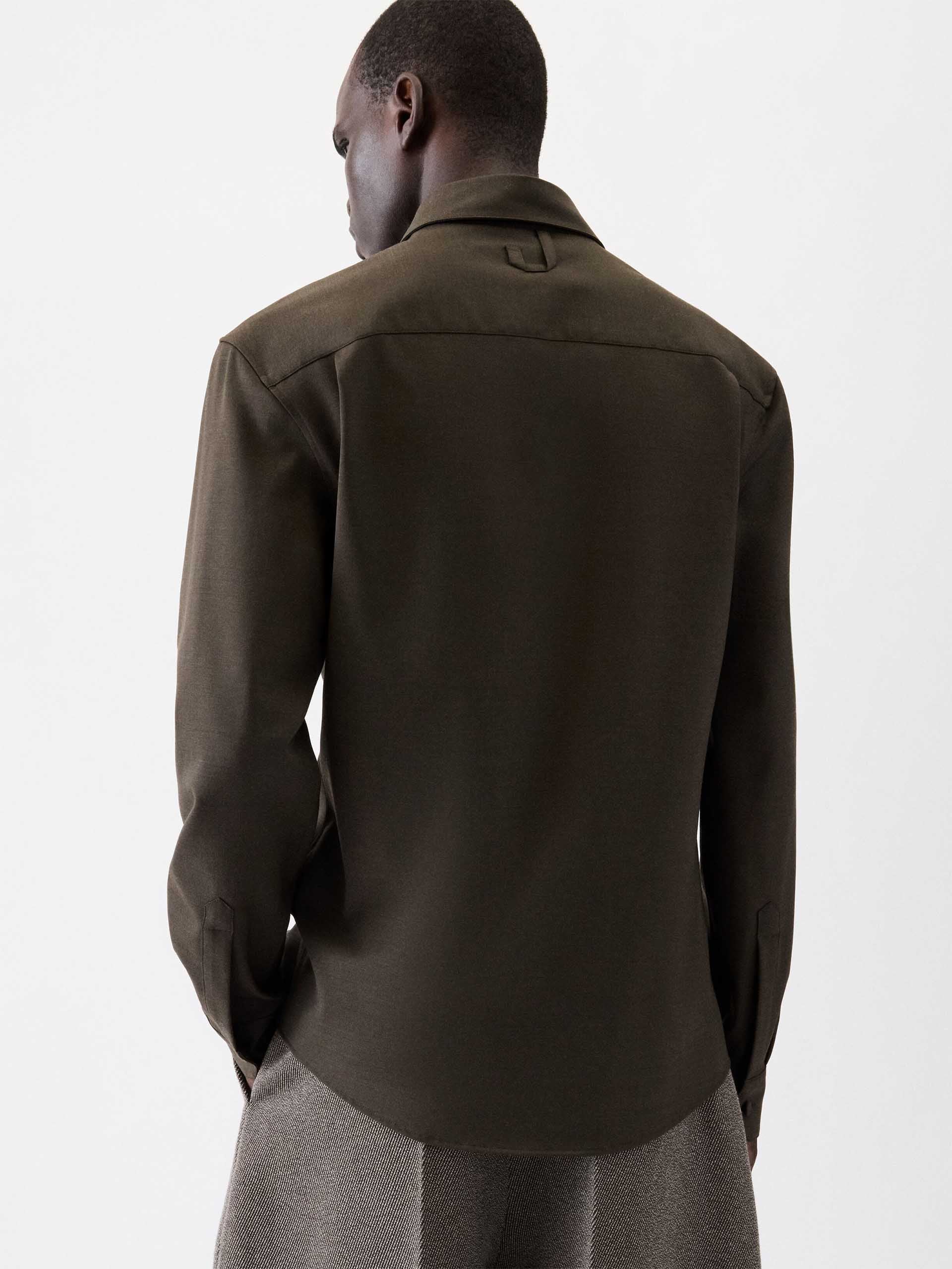 JACQUEMUS - Hemd Mondani aus Stretch-Wolle für Herren