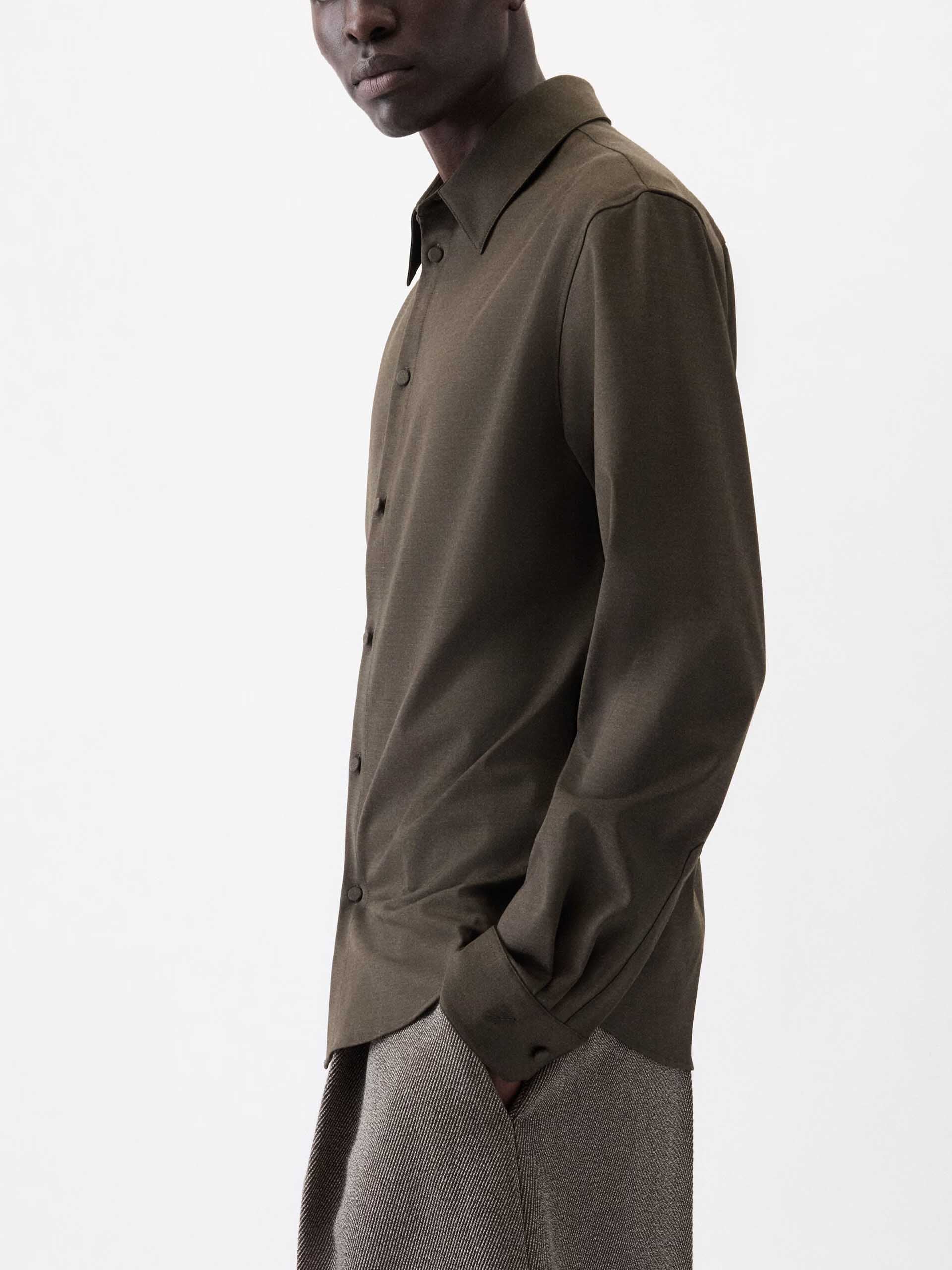 JACQUEMUS - Hemd Mondani aus Stretch-Wolle für Herren