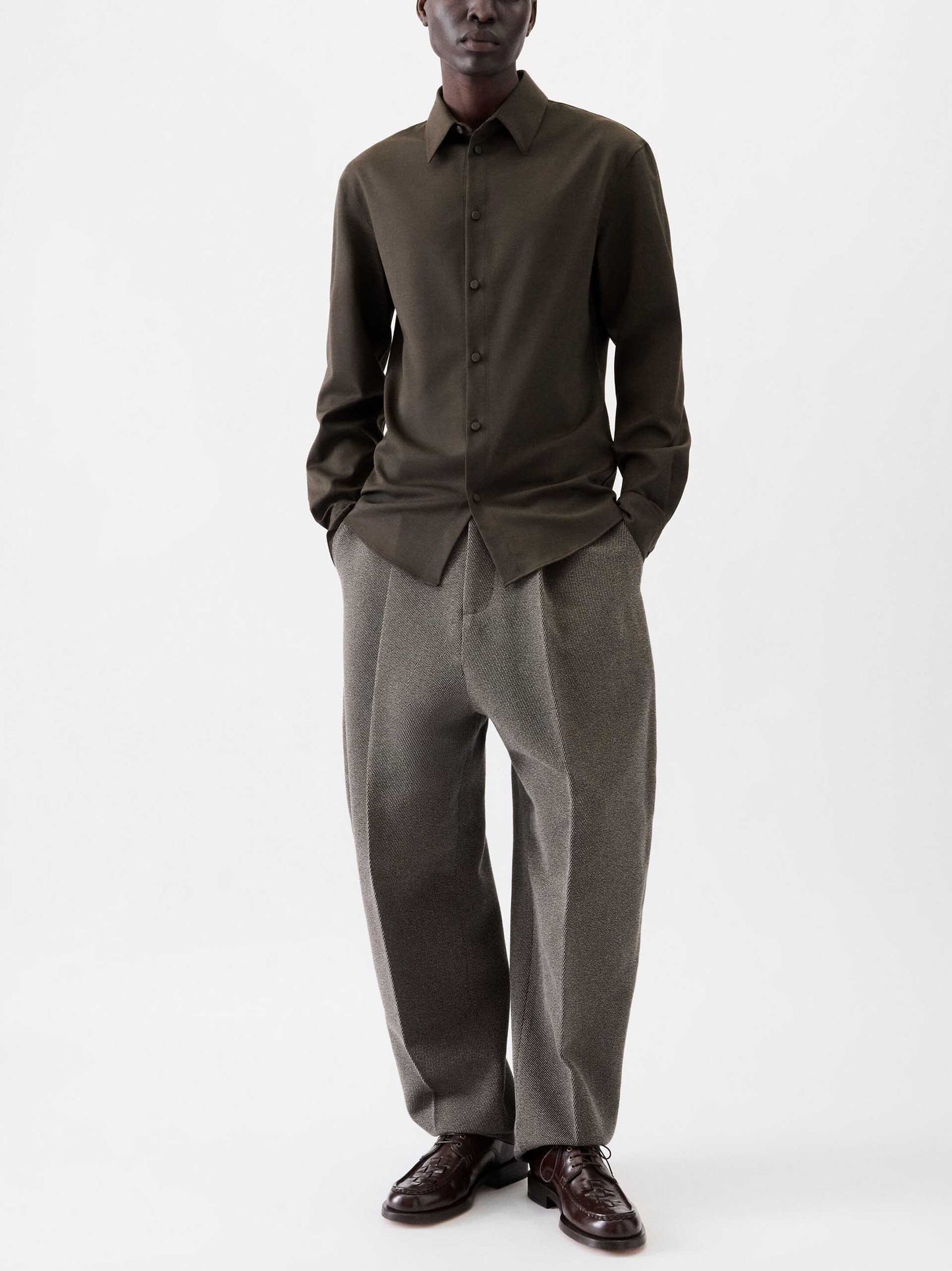 JACQUEMUS - Hemd Mondani aus Stretch-Wolle für Herren
