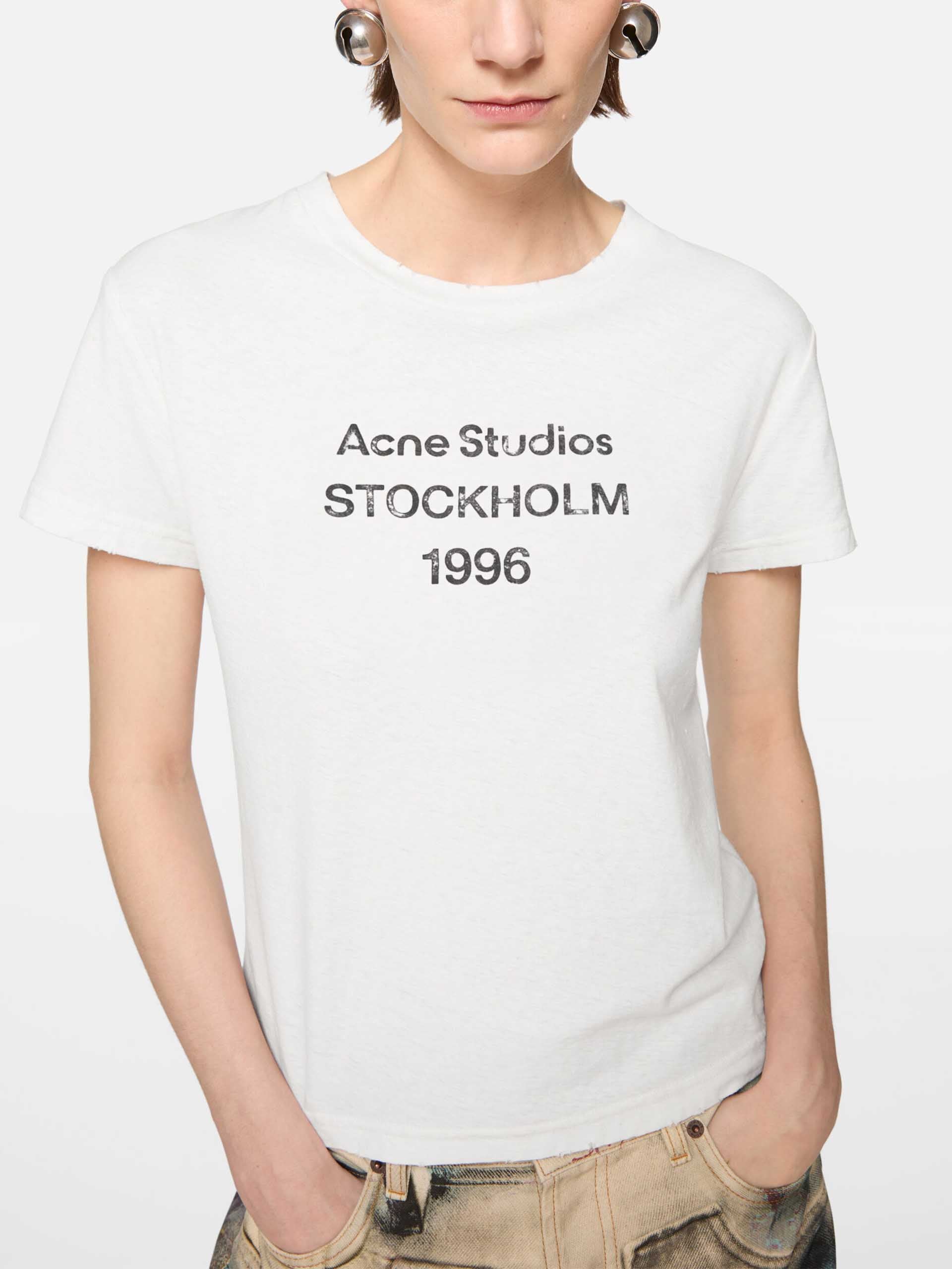 ACNE STUDIOS - T-Shirt mit Logo-Print für Damen