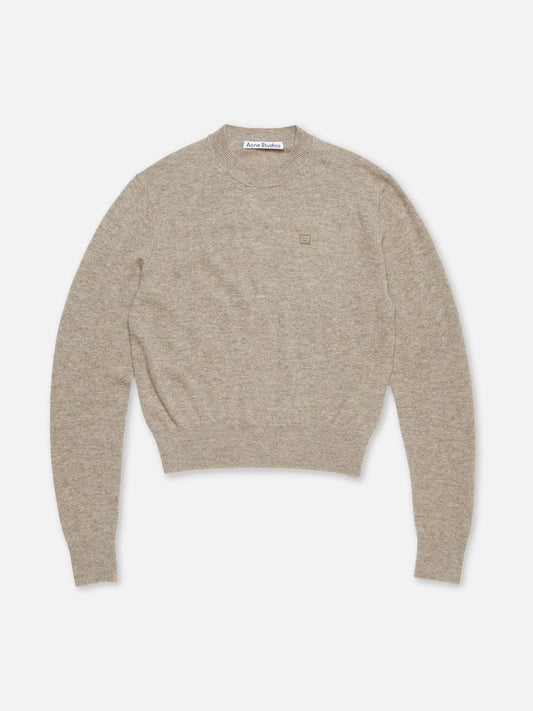 ACNE STUDIOS - Pullover mit Face-Logo aus Wolle