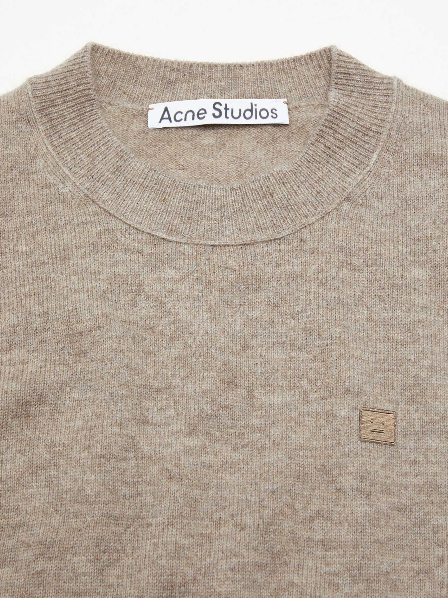 ACNE STUDIOS - Pullover mit Face-Logo aus Wolle