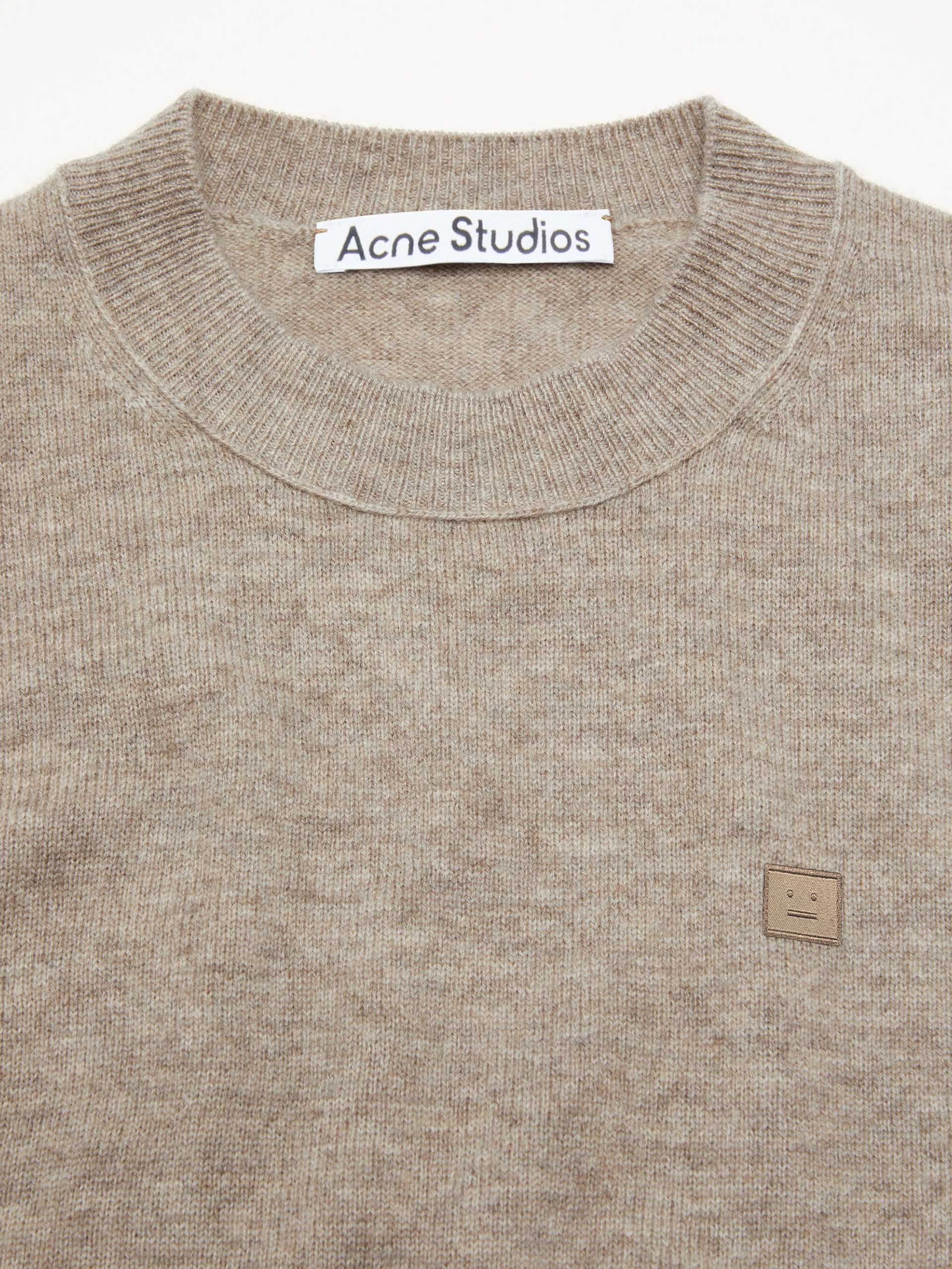ACNE STUDIOS - Pullover mit Face-Logo aus Wolle