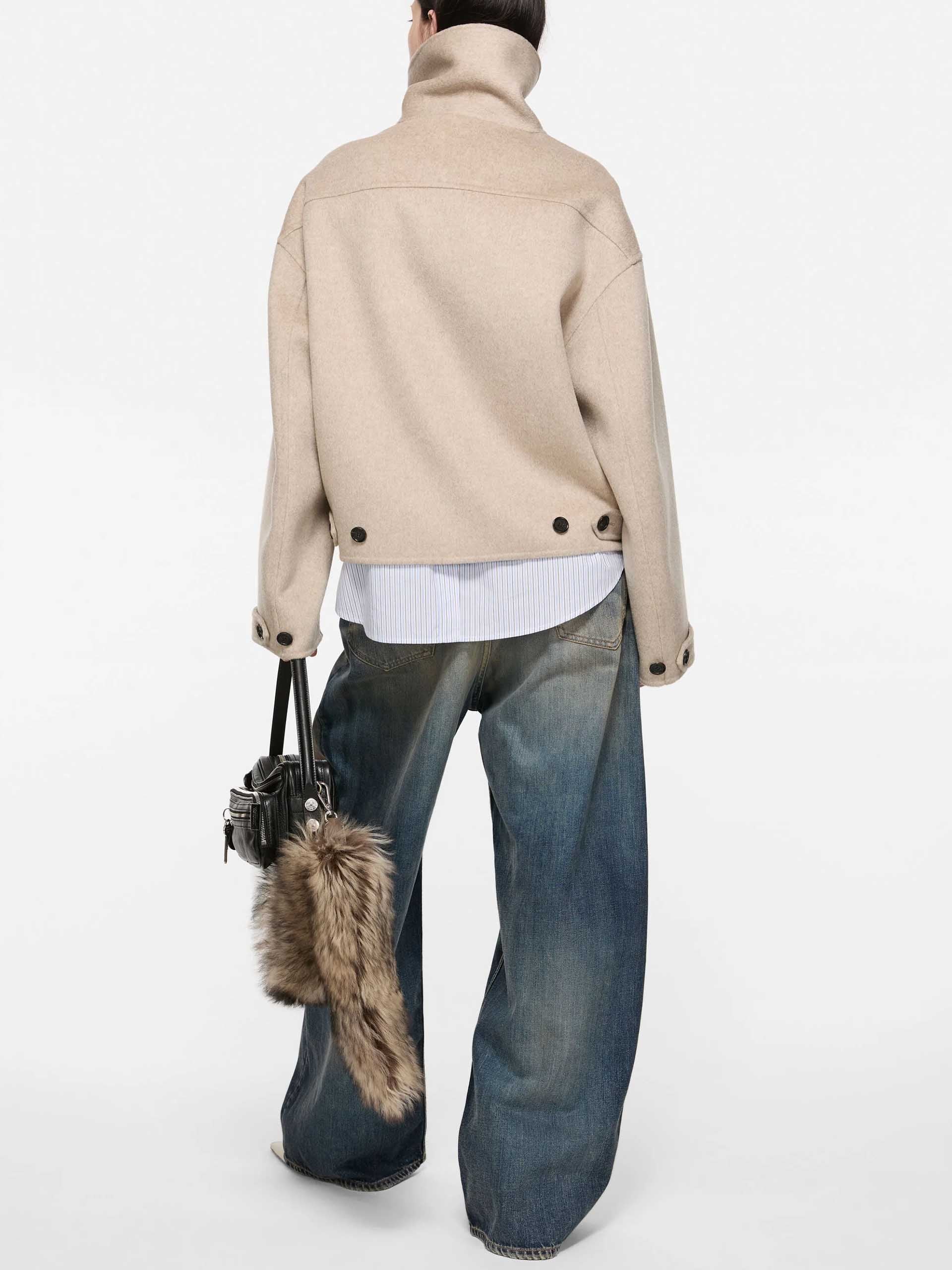 ACNE STUDIOS - Jacke mit Stehkragen aus Wolle für Damen