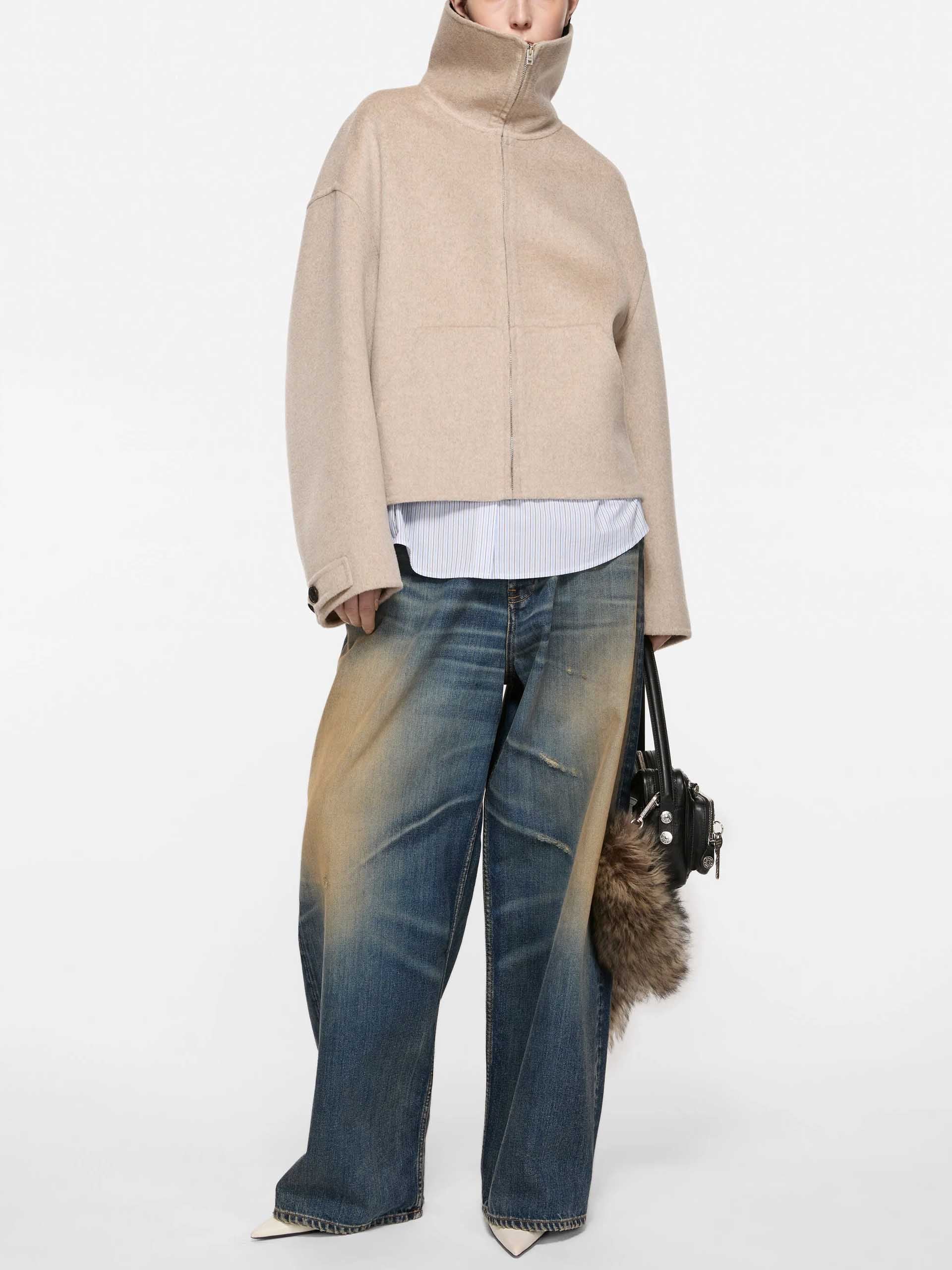 ACNE STUDIOS - Jacke mit Stehkragen aus Wolle für Damen