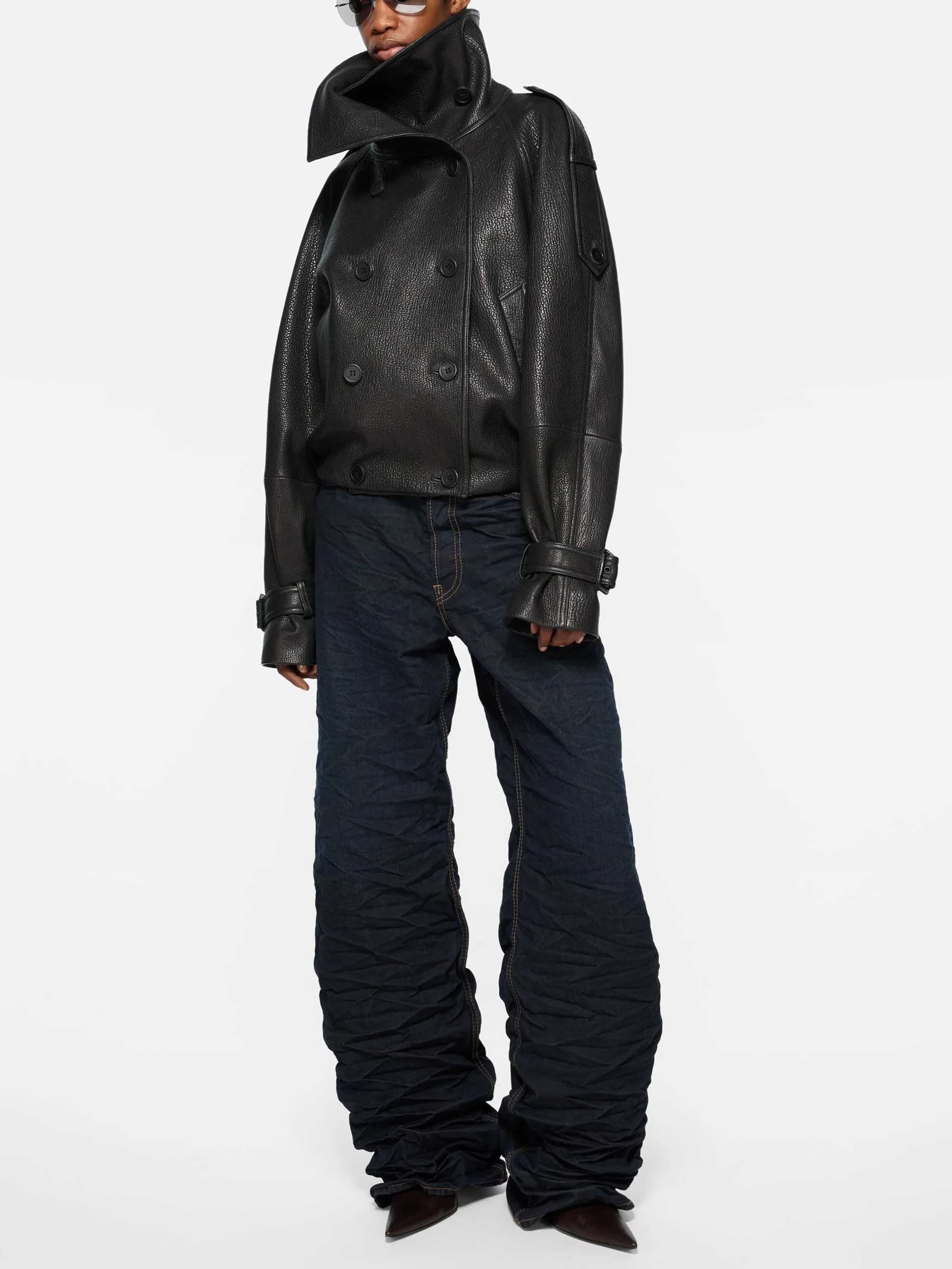 ACNE STUDIOS - Doppelreihige Lederjacke für Damen