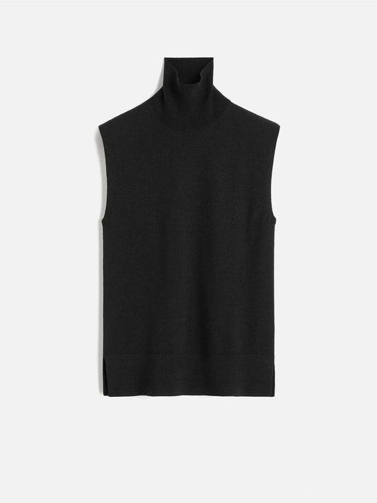 TOTEME - Ärmelloser Rollkragenpullover für Damen in Schwarz - Black