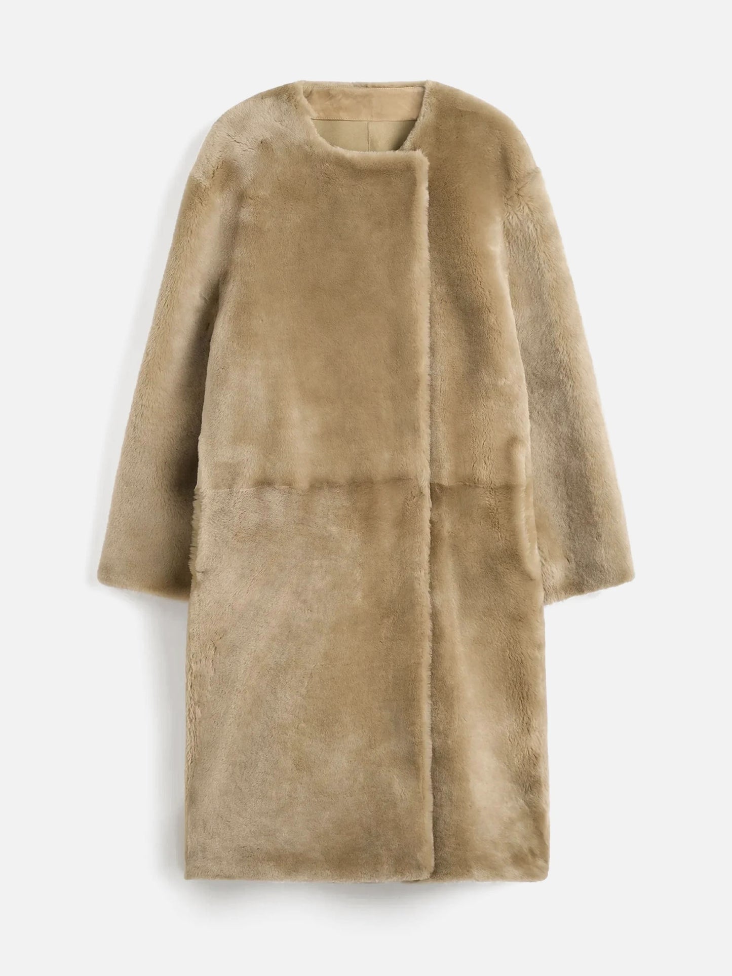 TOTEME - Shearling-Mantel für Damen in Rye Beige