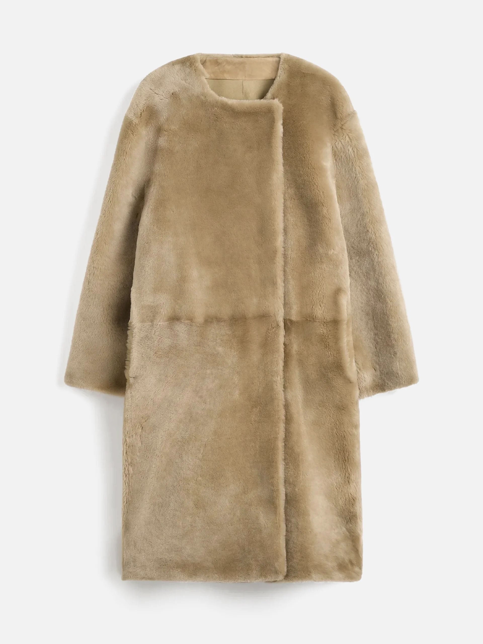 TOTEME - Shearling-Mantel für Damen in Rye Beige