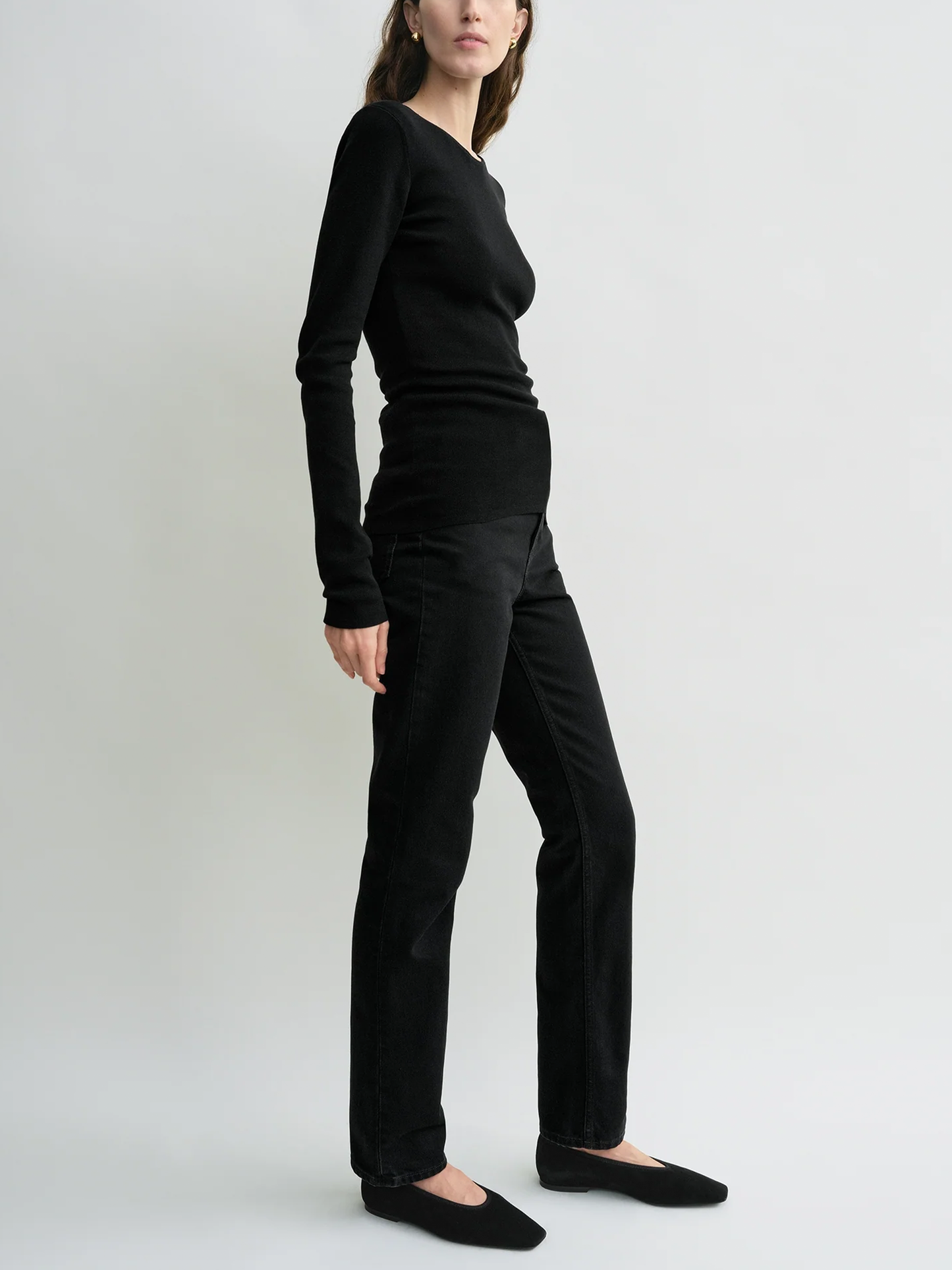 Top aus Baumwoll-Crêpe für Damen