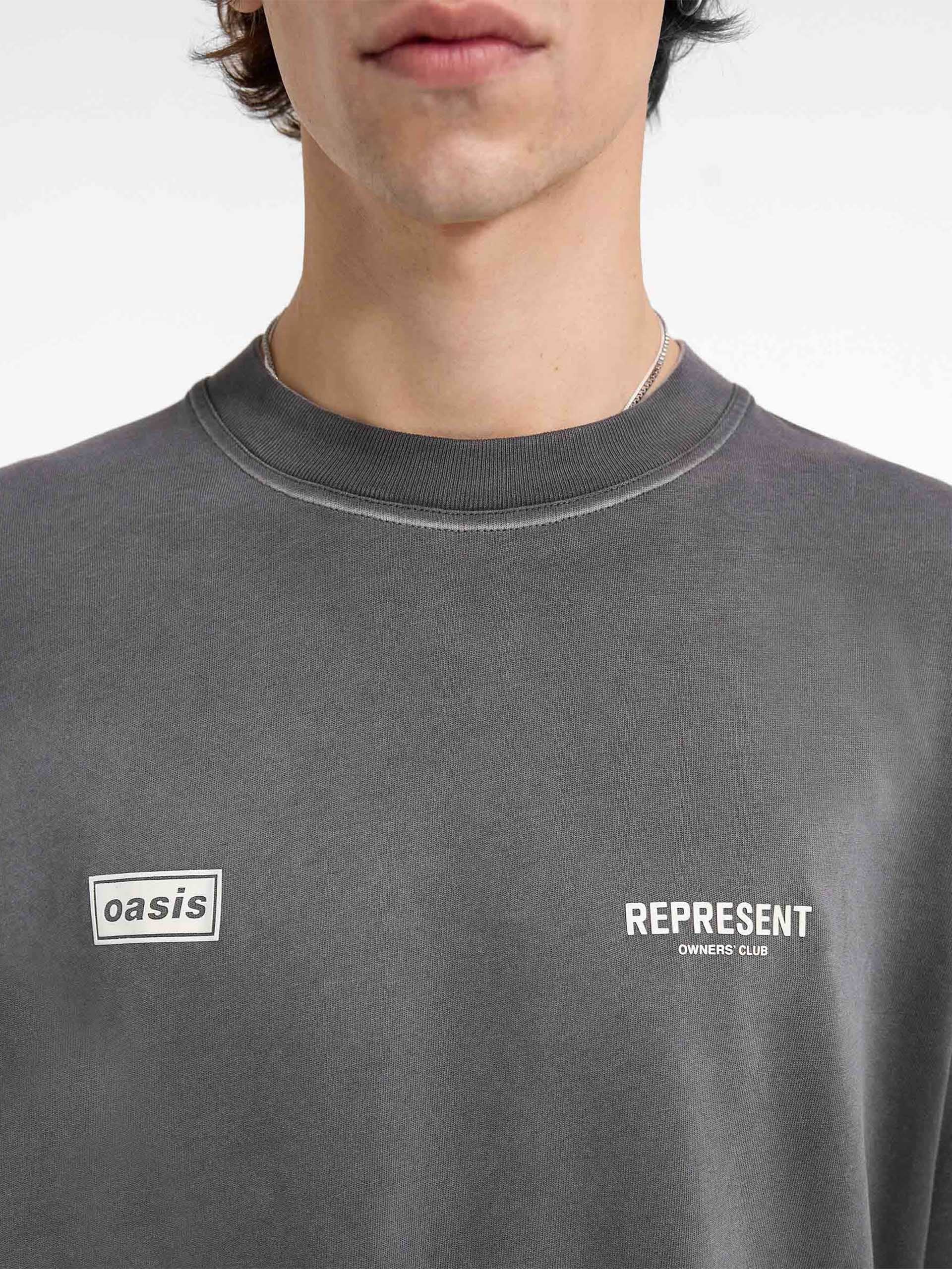 REPRESENT X Oasis Owners Club T-Shirt für Herren in Vintage Schwarz - Vintage Black