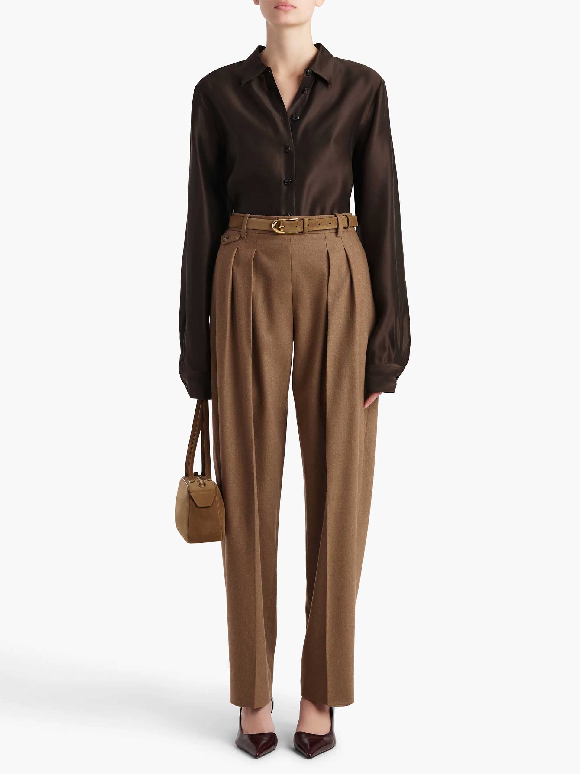KHAITE - Dugan Hose mit Bundfalten für Damen