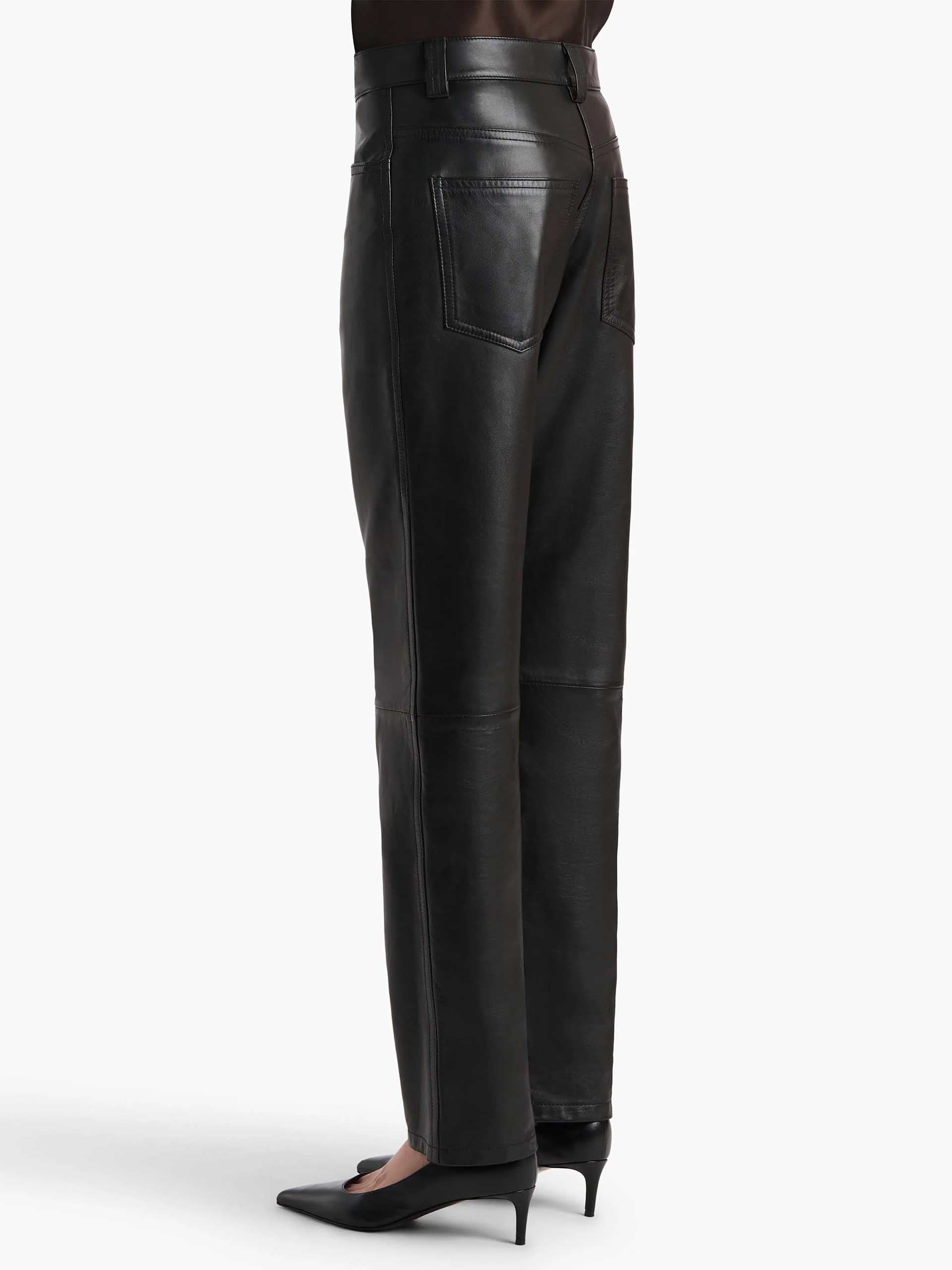 KHAITE - Callum Hose aus Leder für Damen