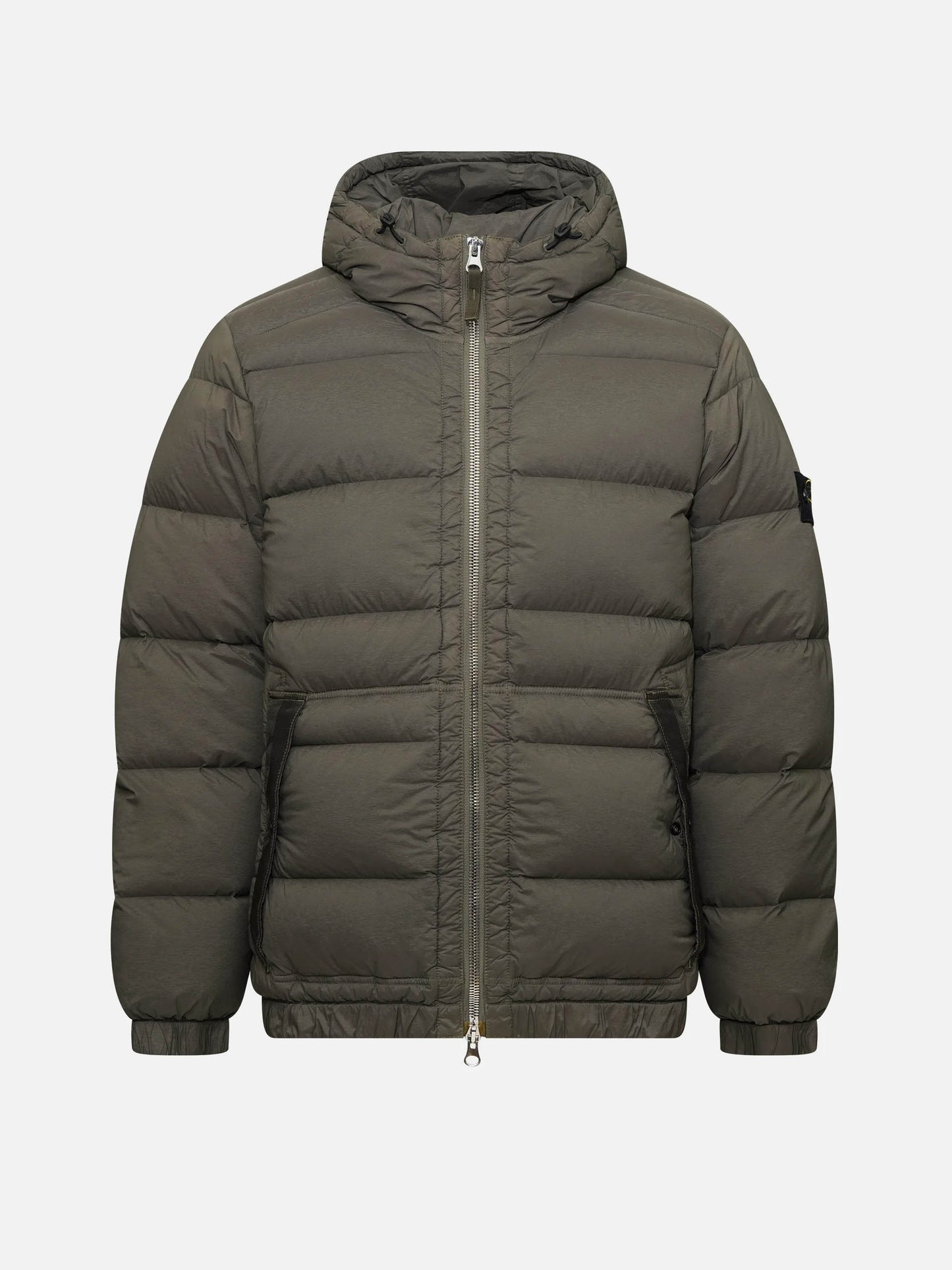 STONE ISLAND - Daunenjacke mit Kapuze für Herren in Olivgrün - Olive green