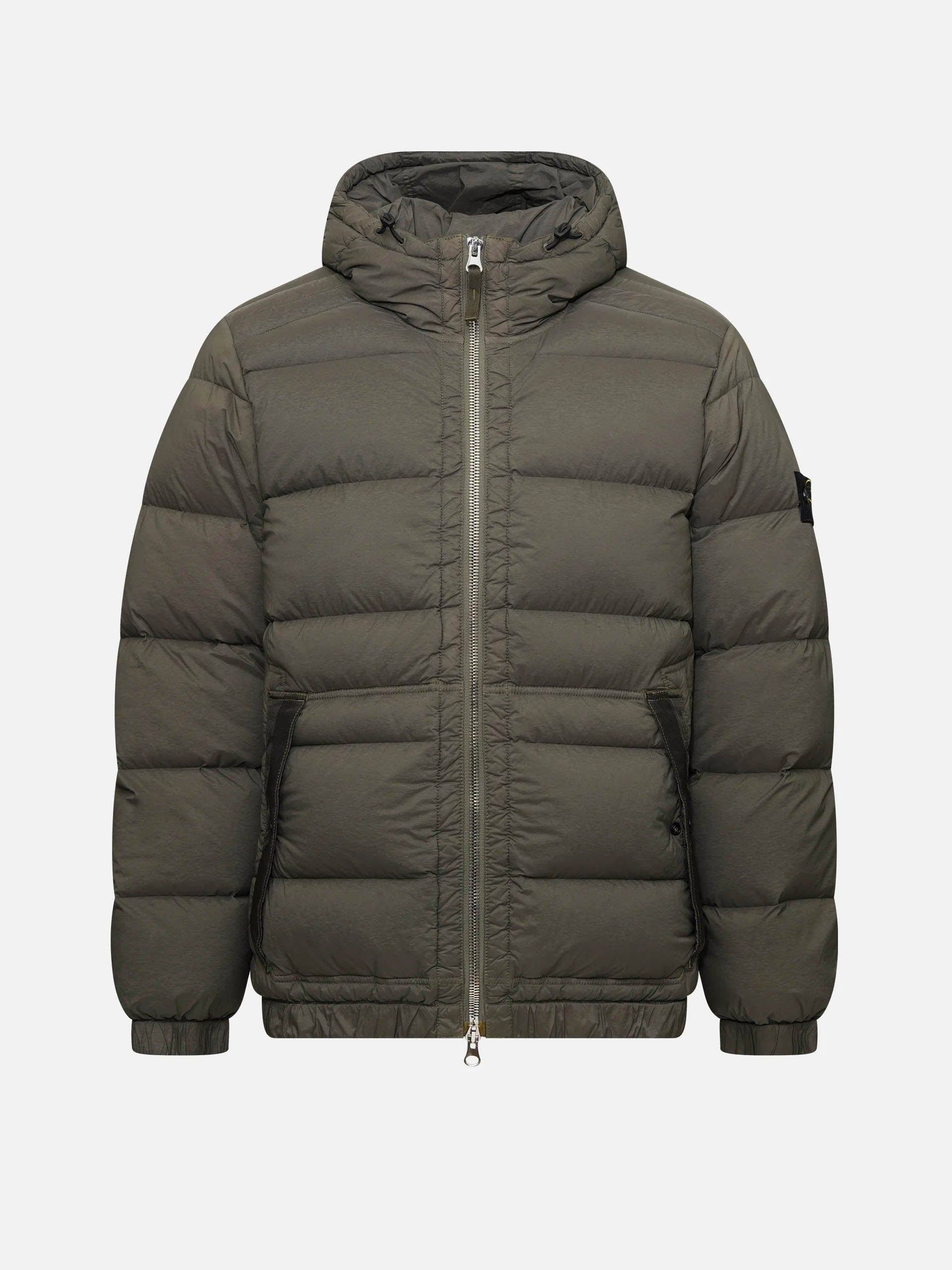 STONE ISLAND - Daunenjacke mit Kapuze für Herren in Olivgrün - Olive green