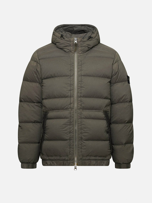 STONE ISLAND - Daunenjacke mit Kapuze für Herren in Olivgrün - Olive green