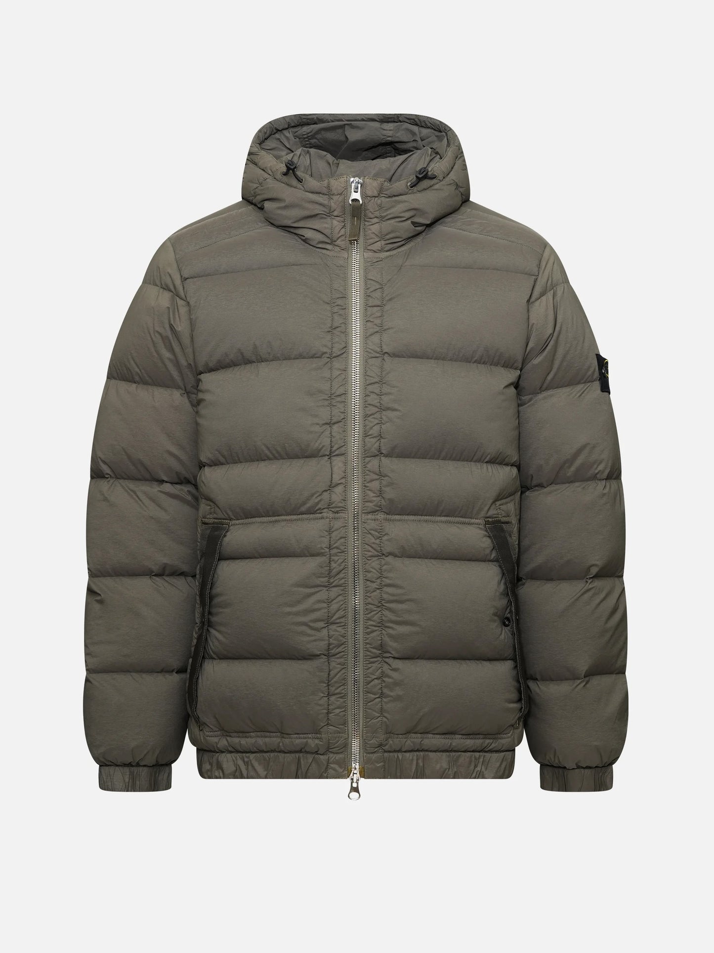STONE ISLAND - Daunenjacke mit Kapuze für Herren Olivgrün - Olive
