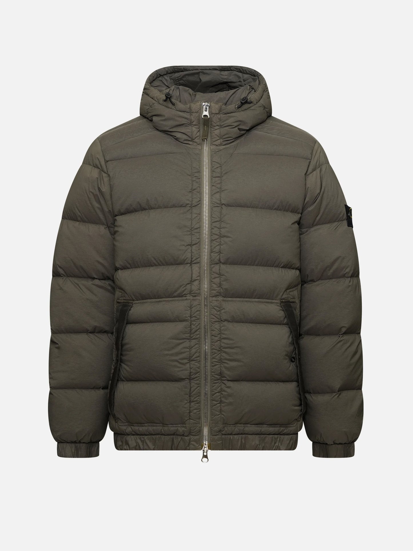 STONE ISLAND - Daunenjacke mit Kapuze für Herren in Olivgrün - Olive green