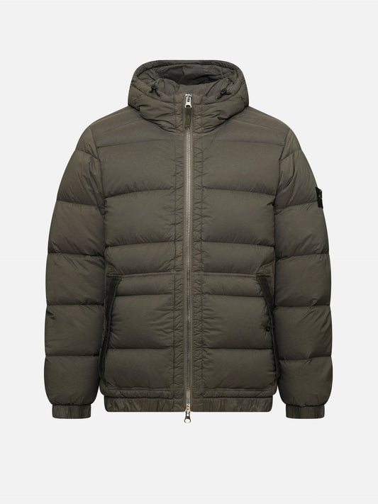 STONE ISLAND - Daunenjacke mit Kapuze für Herren in Olivgrün - Olive green