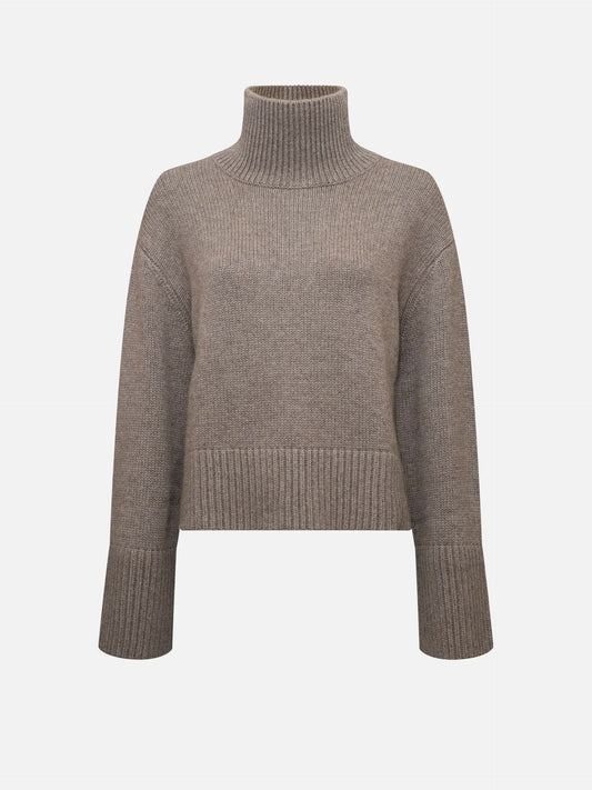 LISA YANG - Fleur Pullover aus Kaschmir für Damen in Taupe