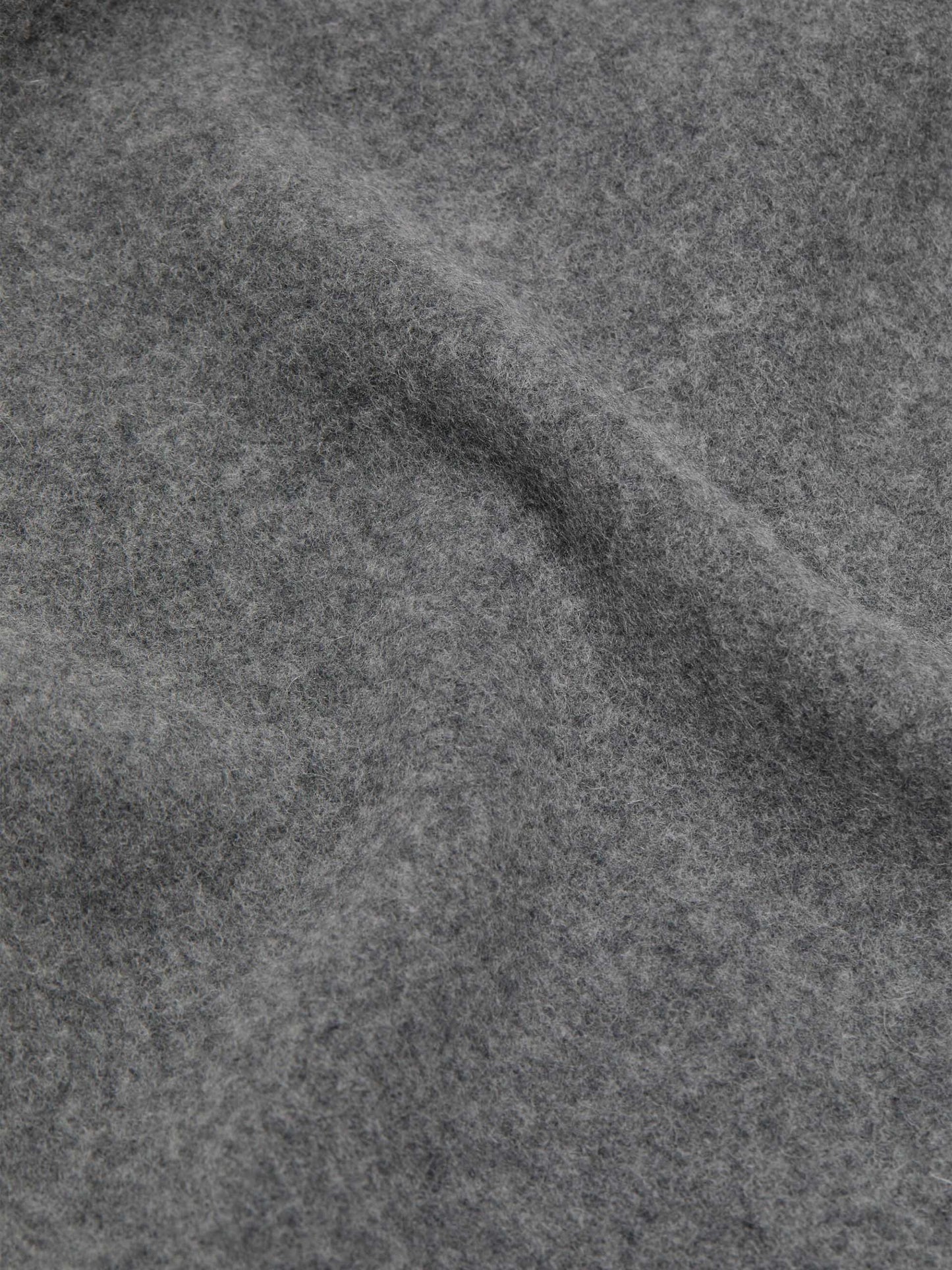 ACNE STUDIOS - Schal aus Wolle mit Logo-Detail in Grau Melange - Grey Melange
