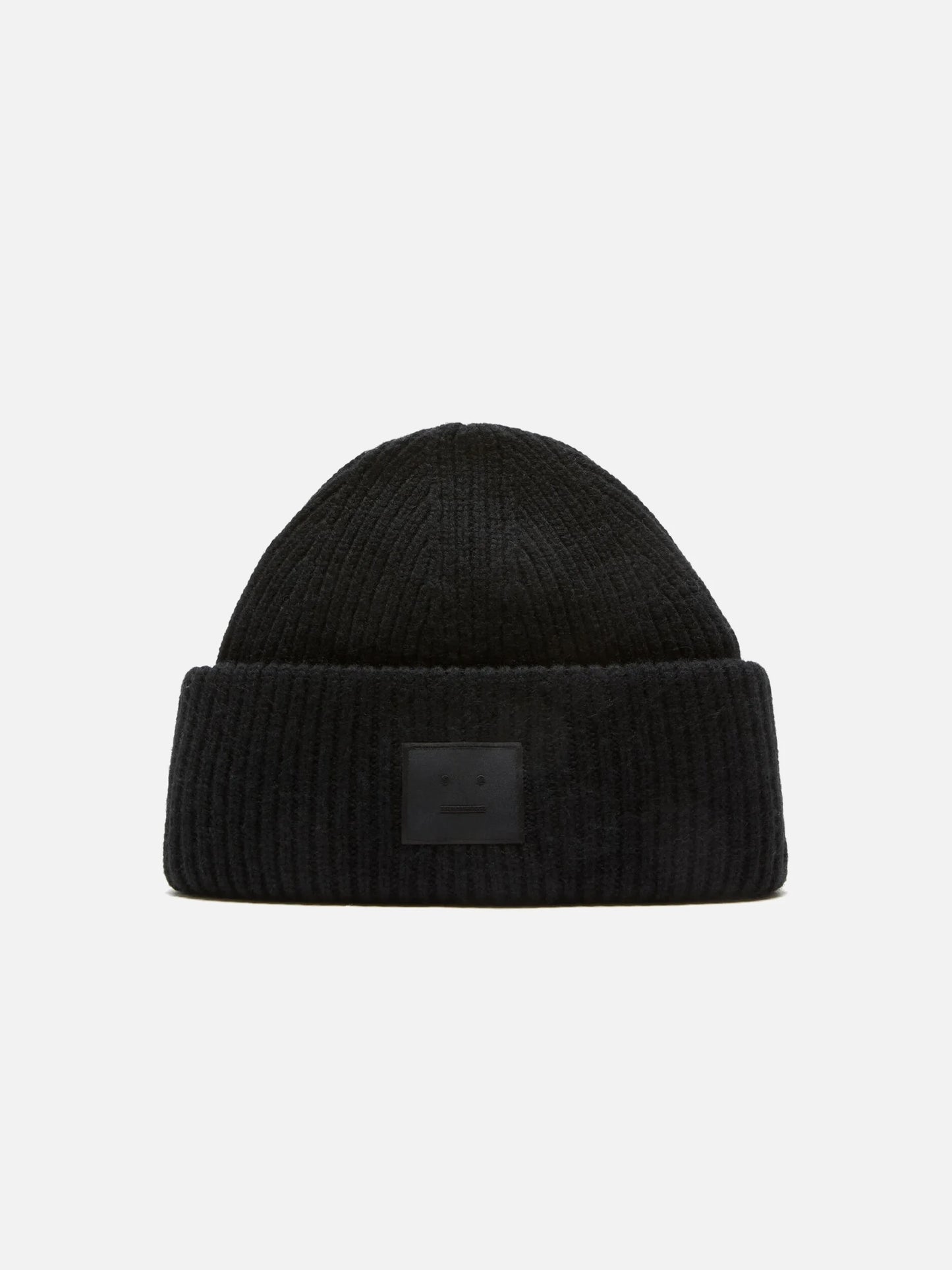 ACNE STUDIOS - Mütze mit Face Logo aus Wollgemisch in Schwarz - Black