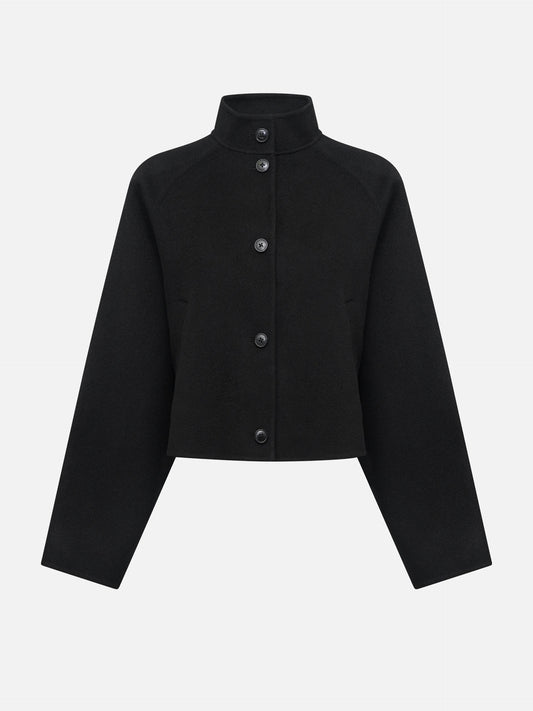 LOULOU DE SAISON - Nyma Jacke aus Wollgemisch für Damen in Schwarz - Black