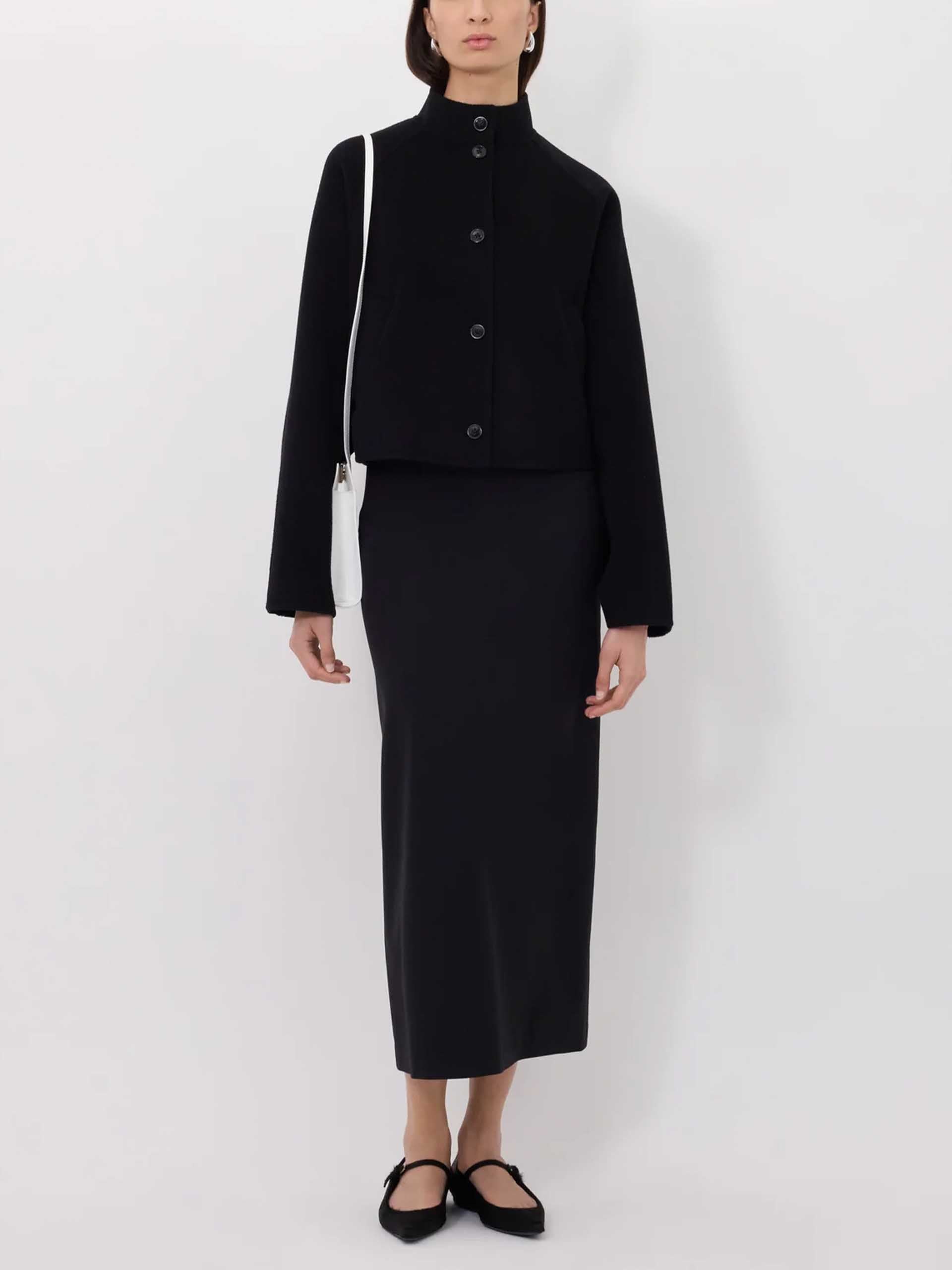 LOULOU DE SAISON - Nyma Jacke aus Wollgemisch für Damen in Schwarz - Black
