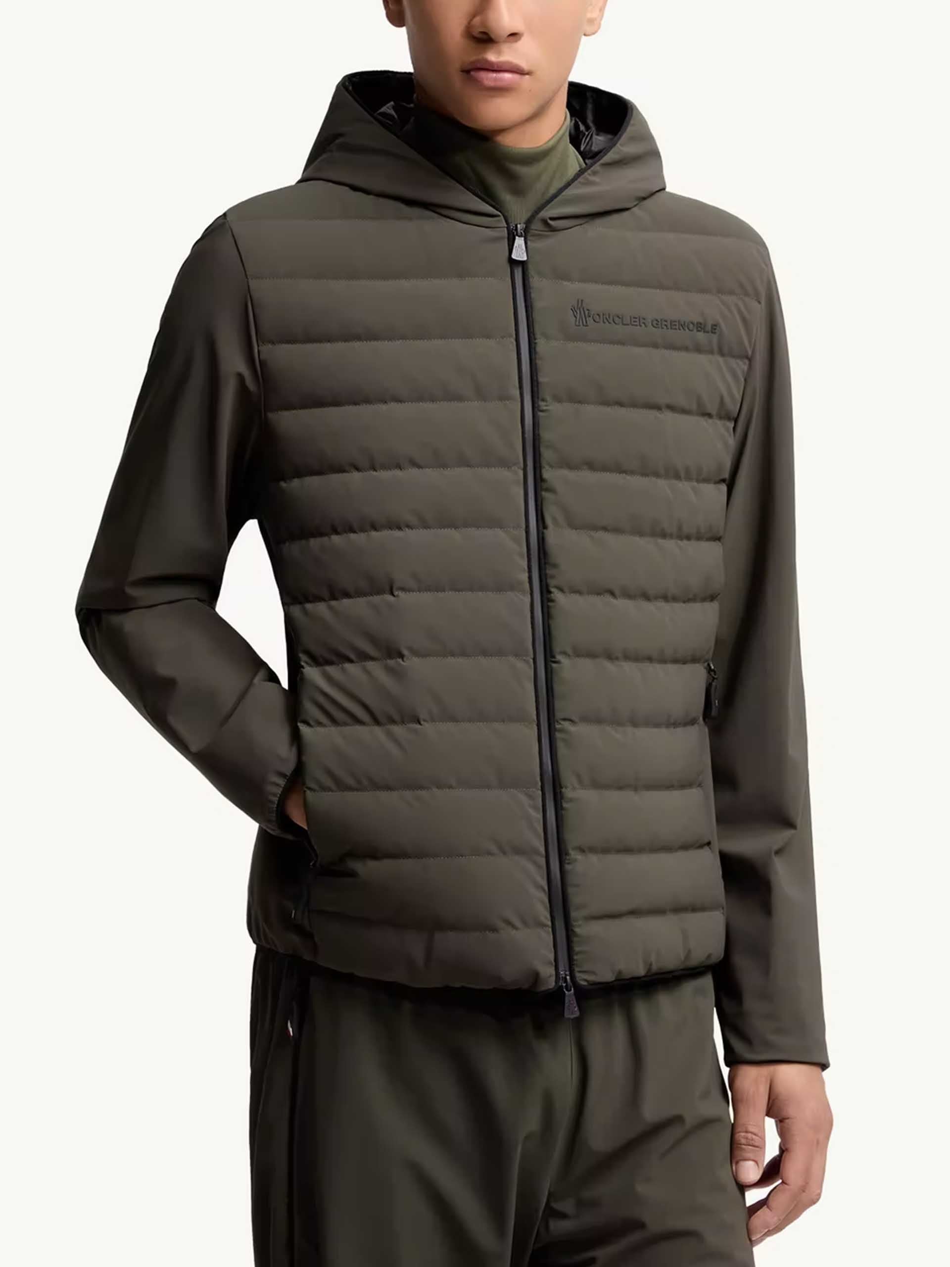 MONCLER GRENOBLE - Daunenjacke im Materialmix für Herren