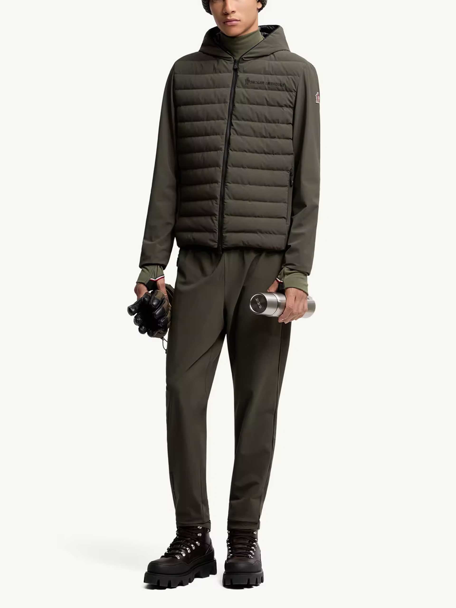 MONCLER GRENOBLE - Daunenjacke im Materialmix für Herren
