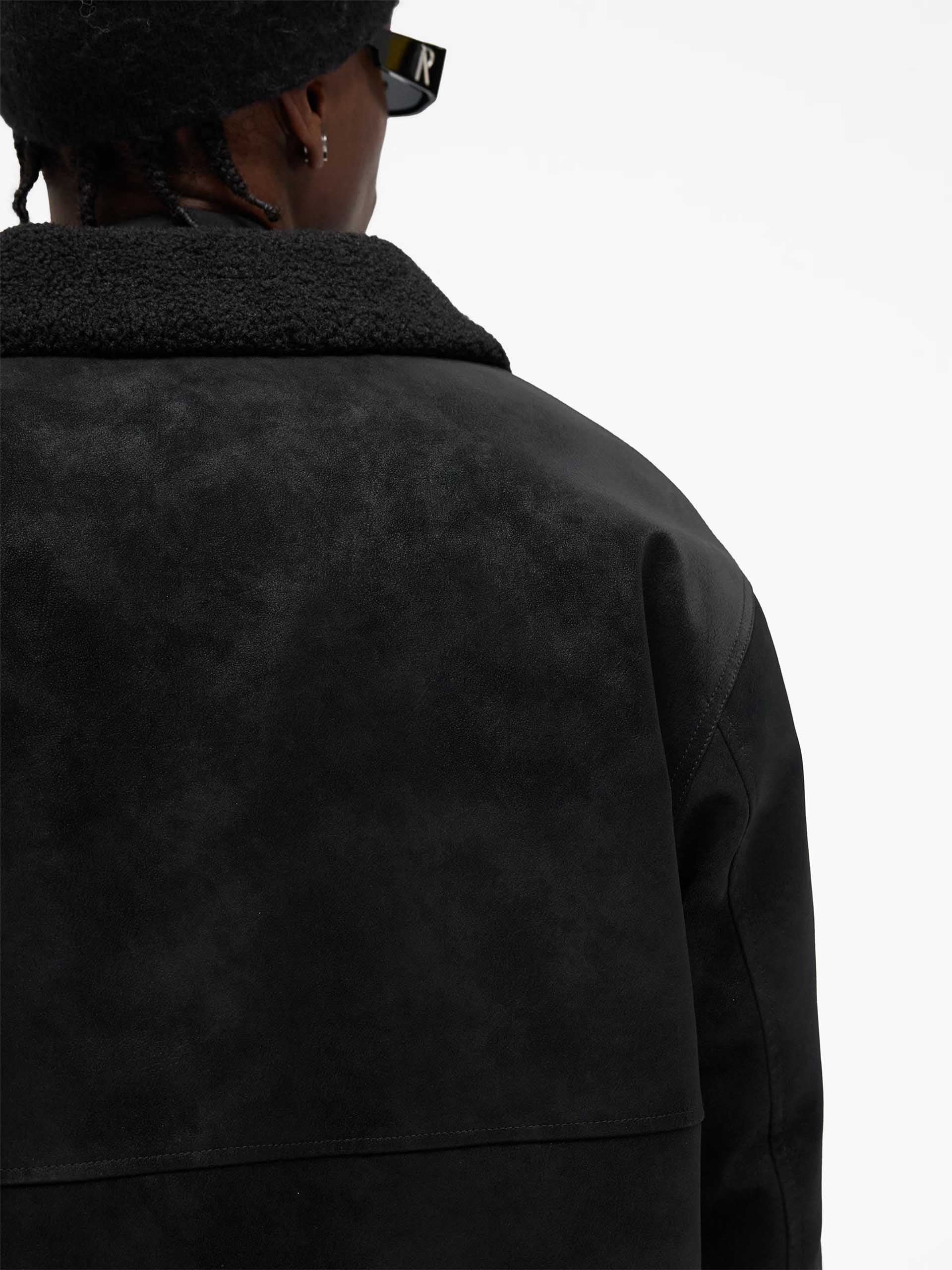 REPRESENT - Faux-Shearling Jacke für Herren in Schwarz - Black