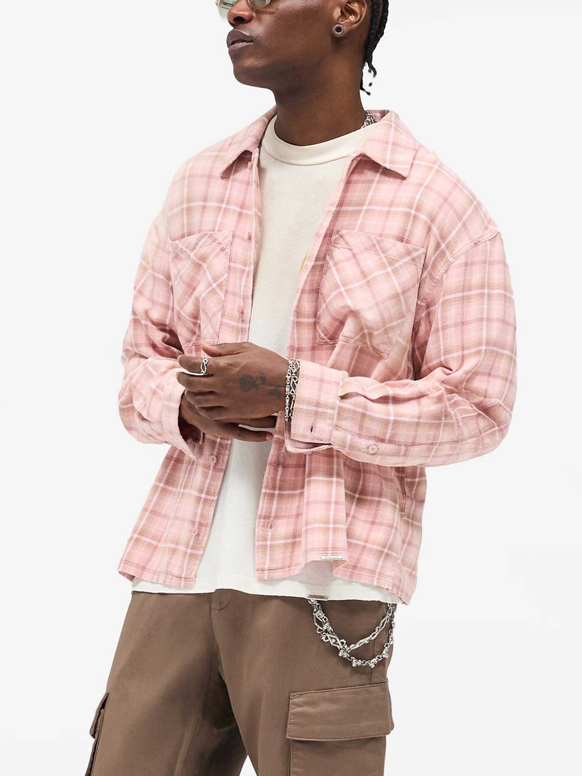 REPRESENT - Kariertes Flanell-Hemd aus Baumwolle