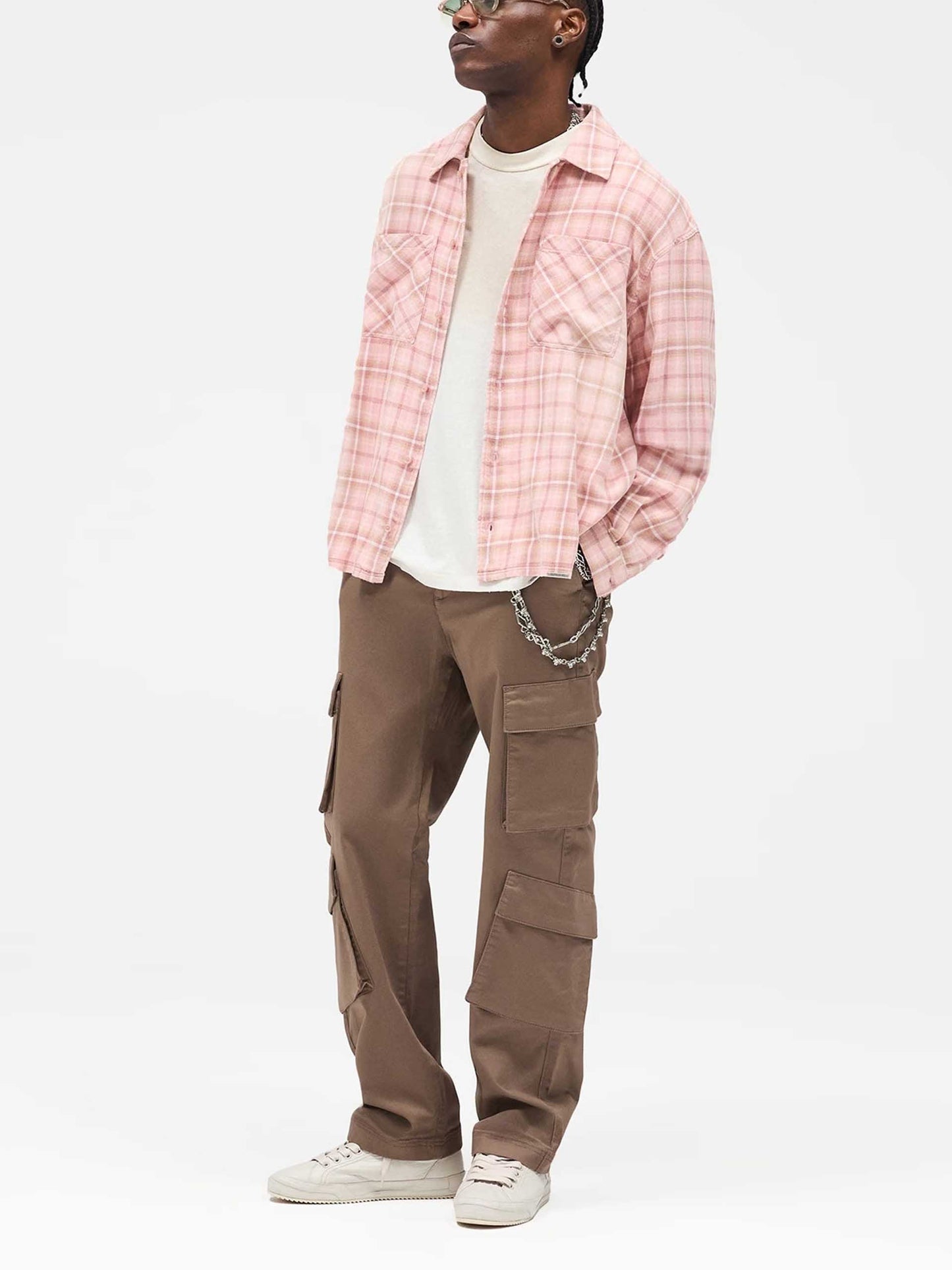 REPRESENT - Kariertes Flanell-Hemd aus Baumwolle